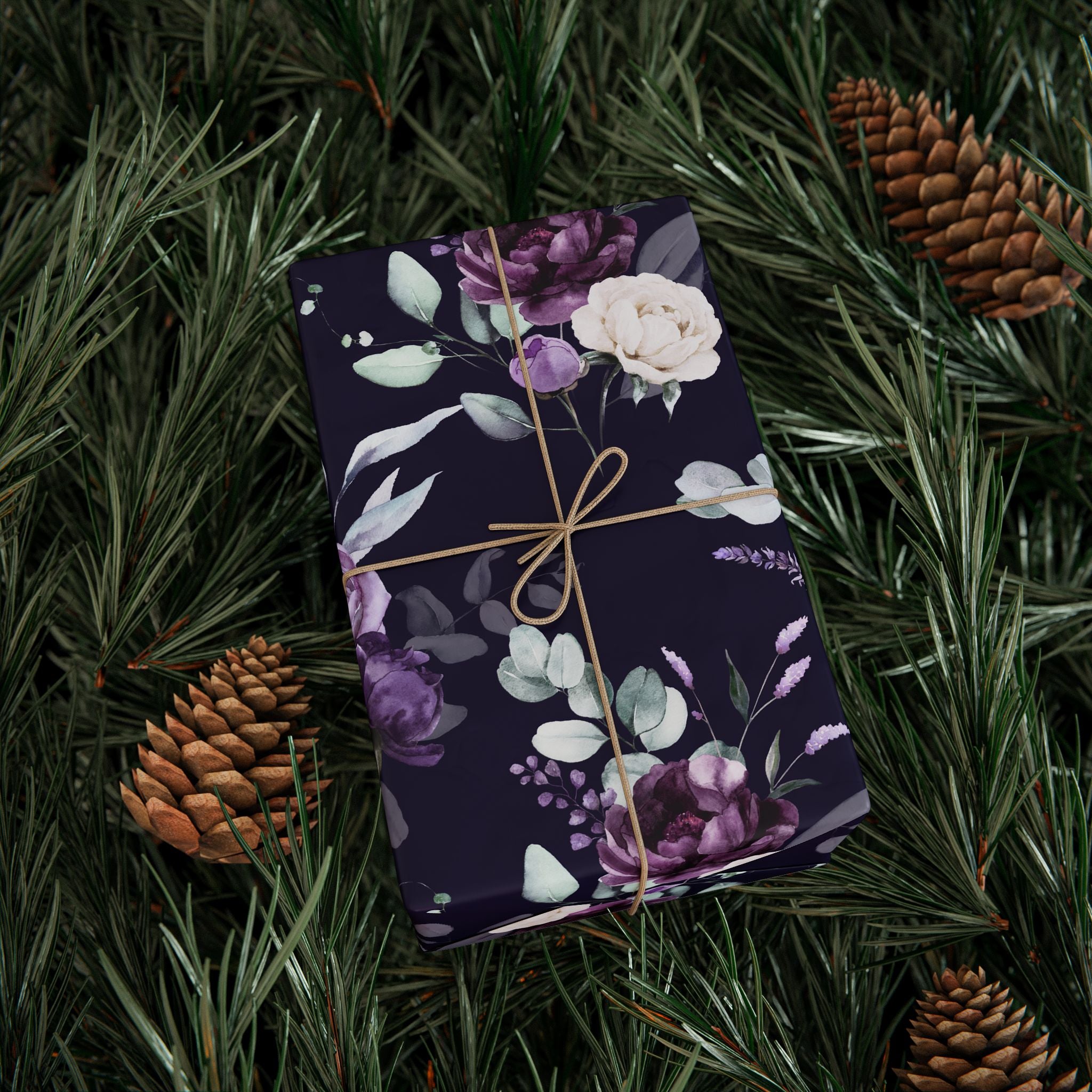 Purple Floral Wrap