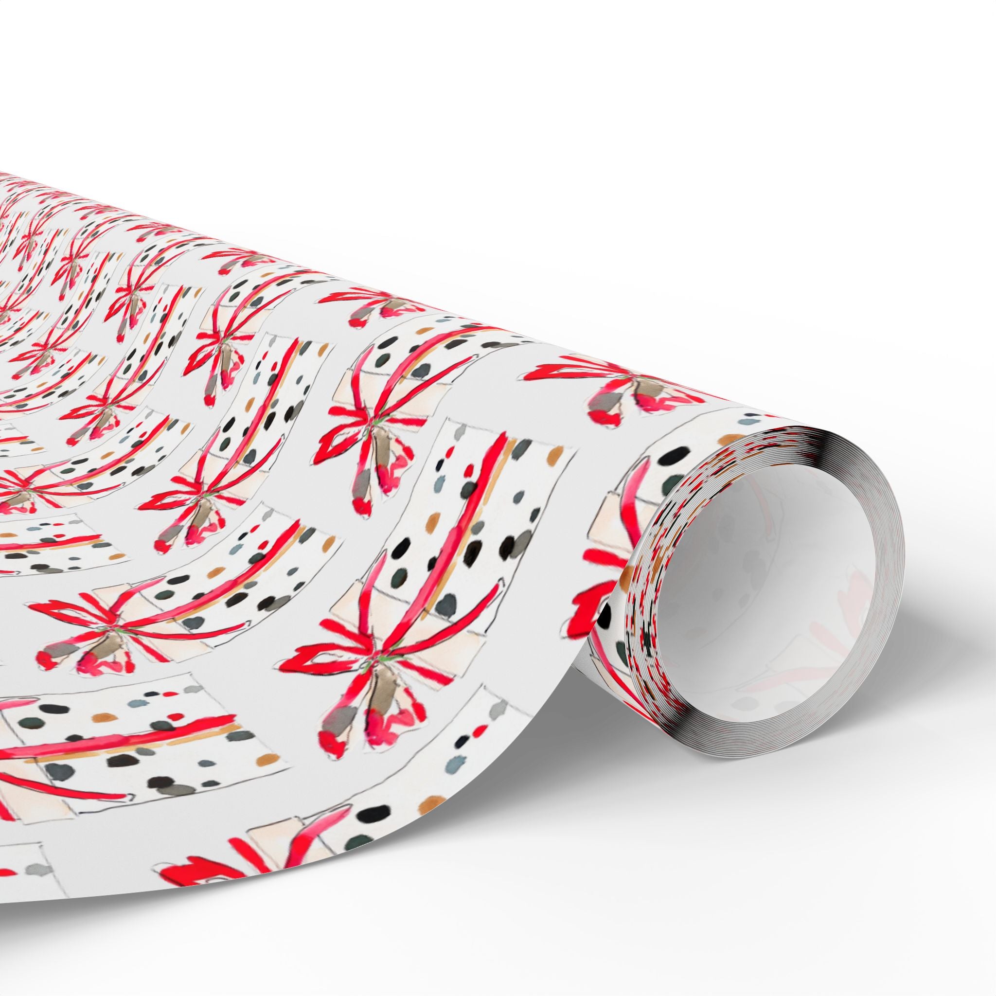 Watercolor Gift Holiday Wrap