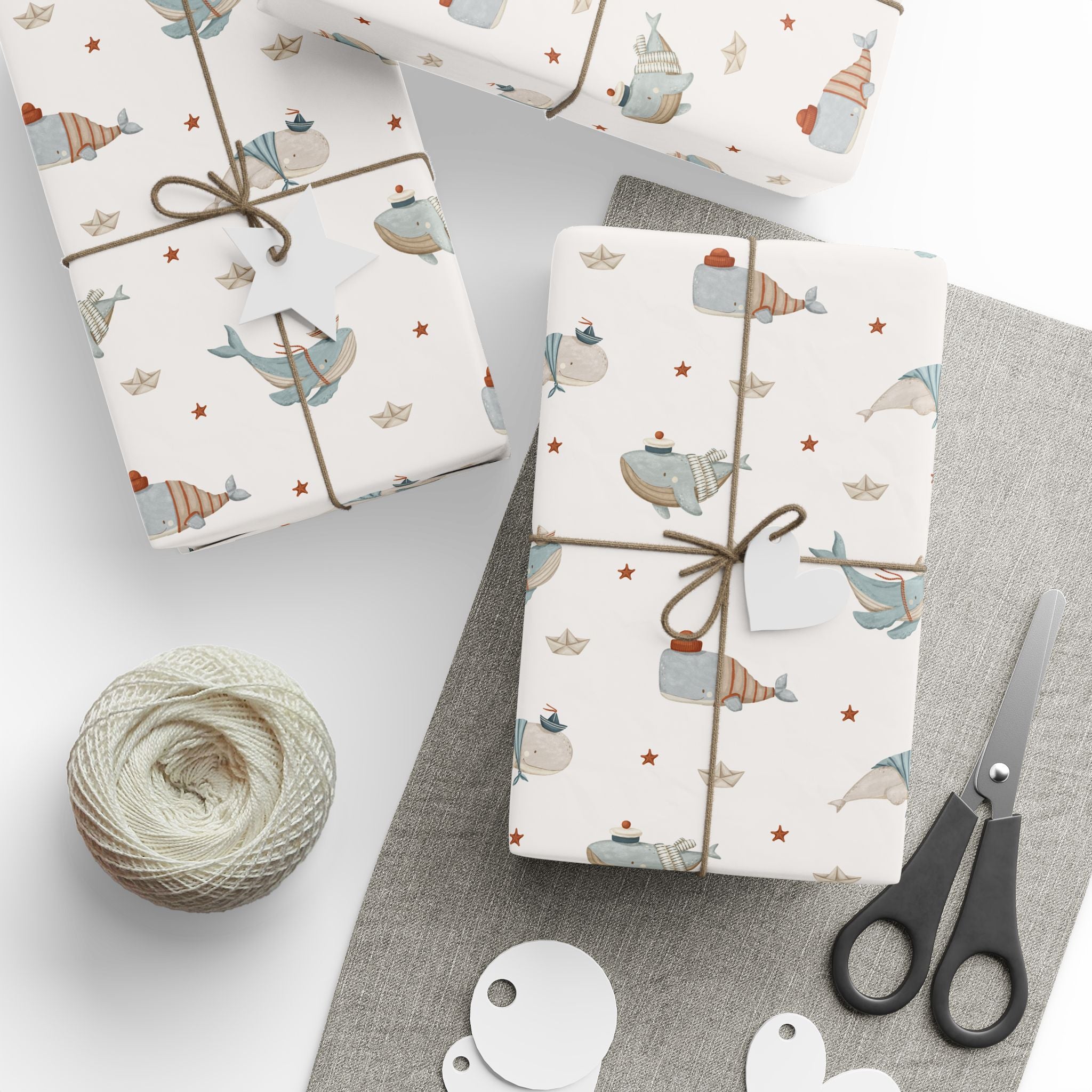 Whales in Hats Wrap