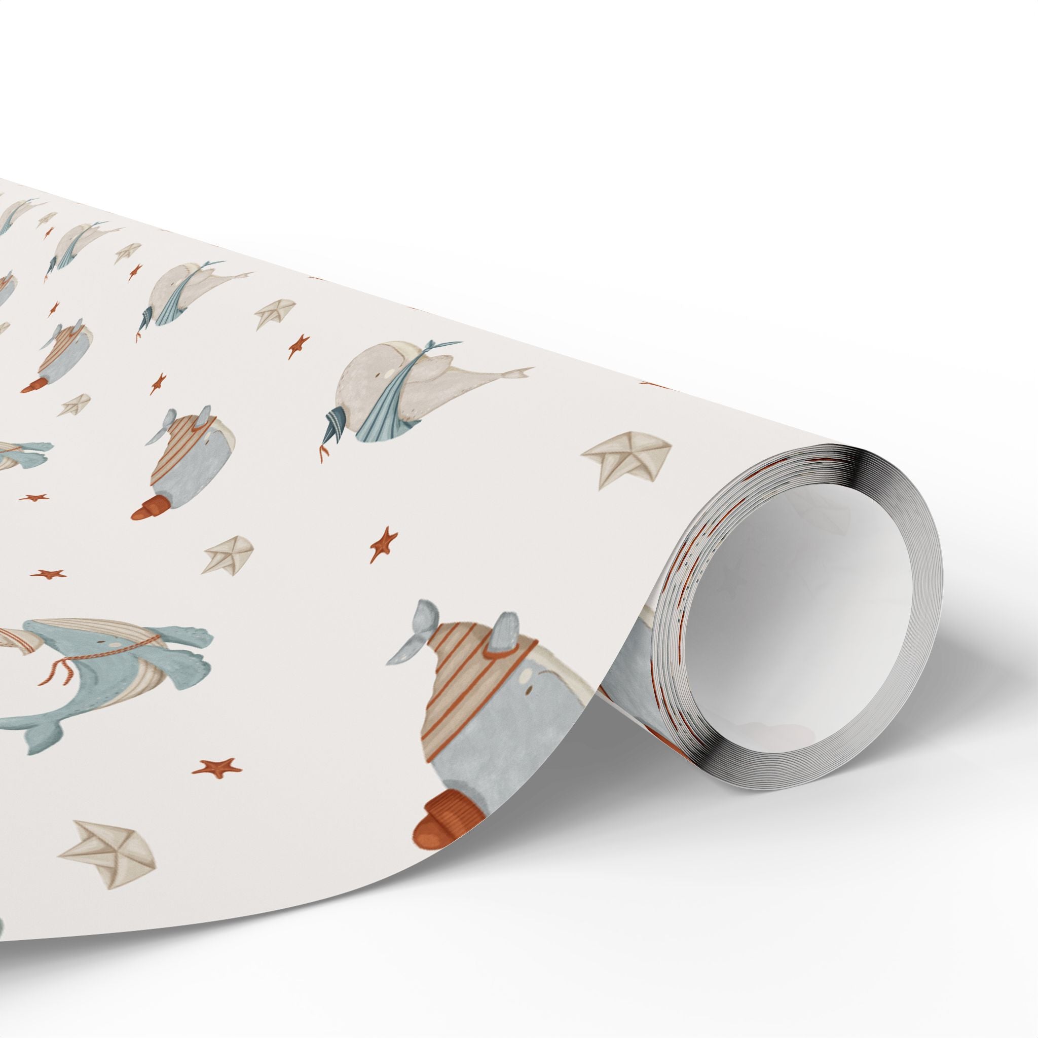 Whales in Hats Wrap