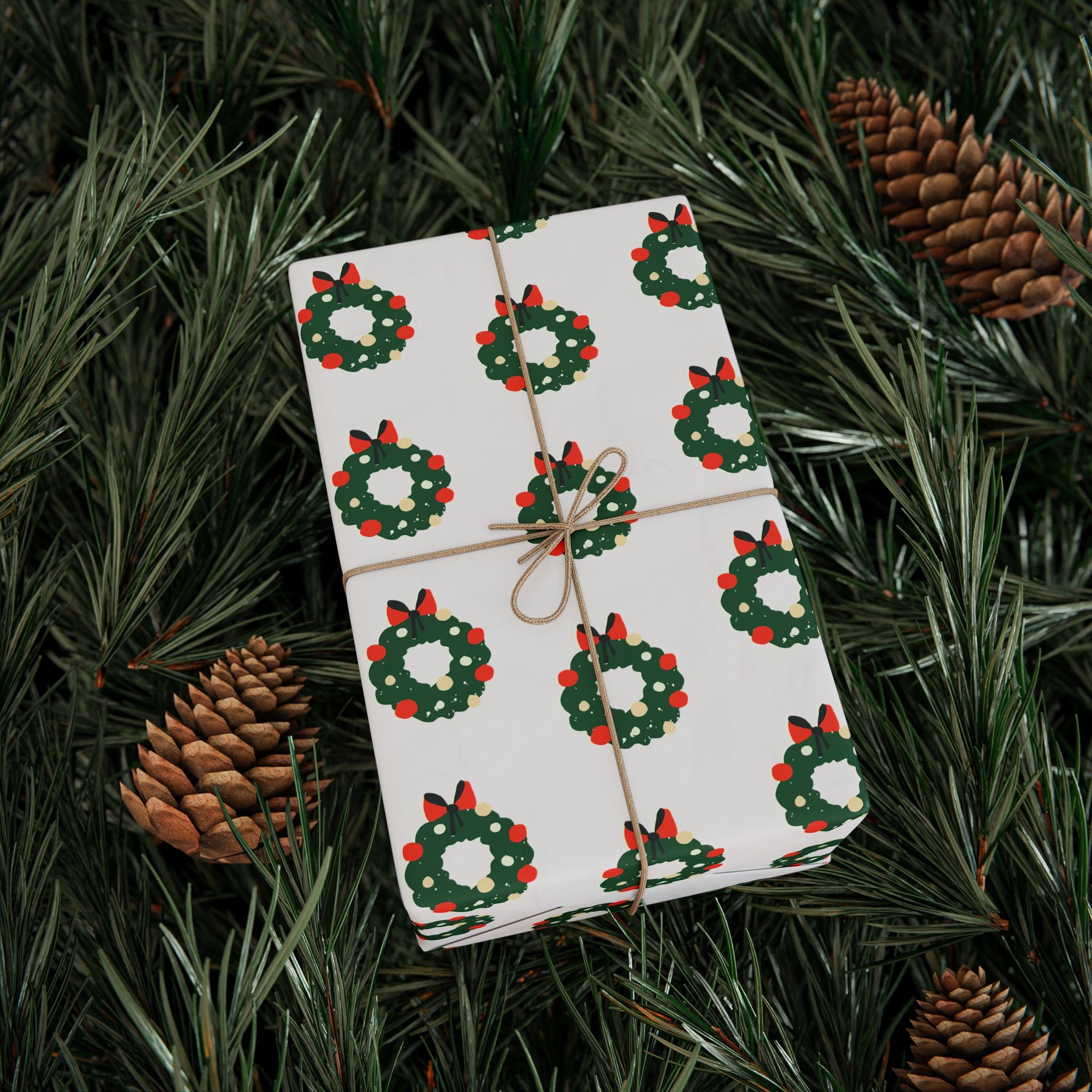 Wreath Holiday Wrap