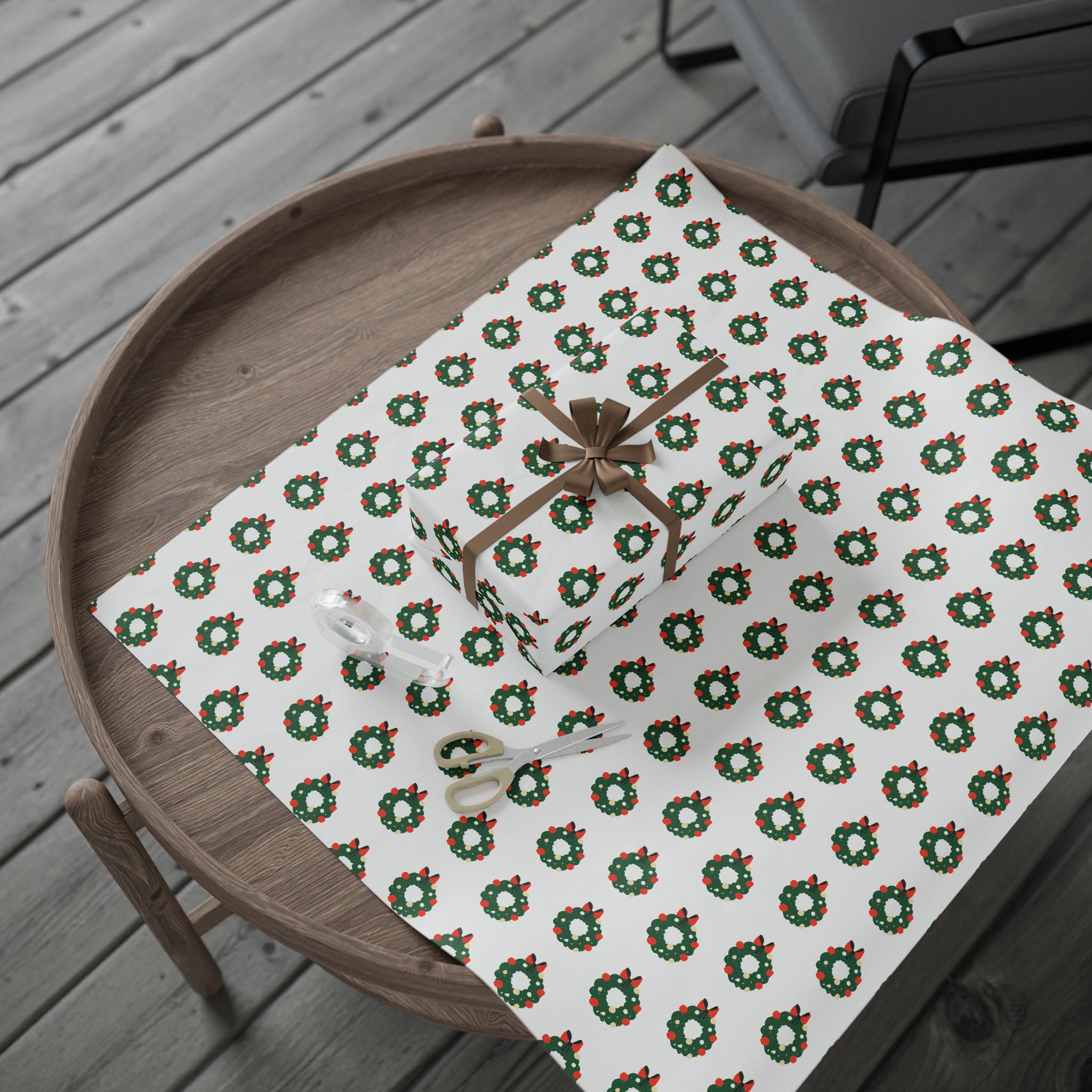 Wreath Holiday Wrap
