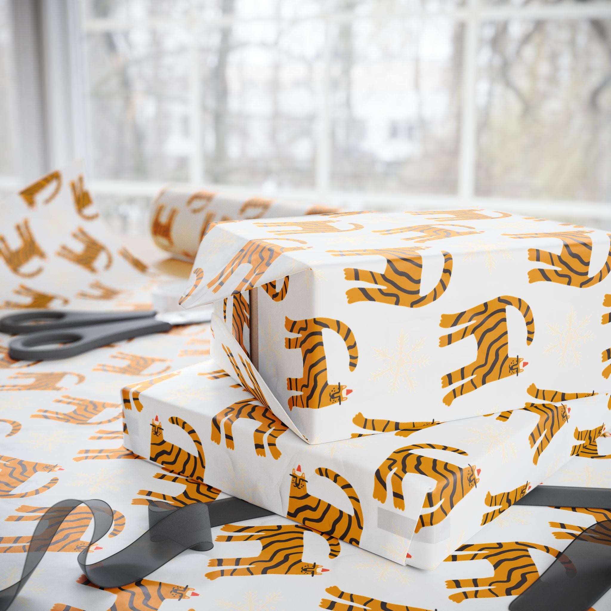 Festive Tigers Holiday Wrap