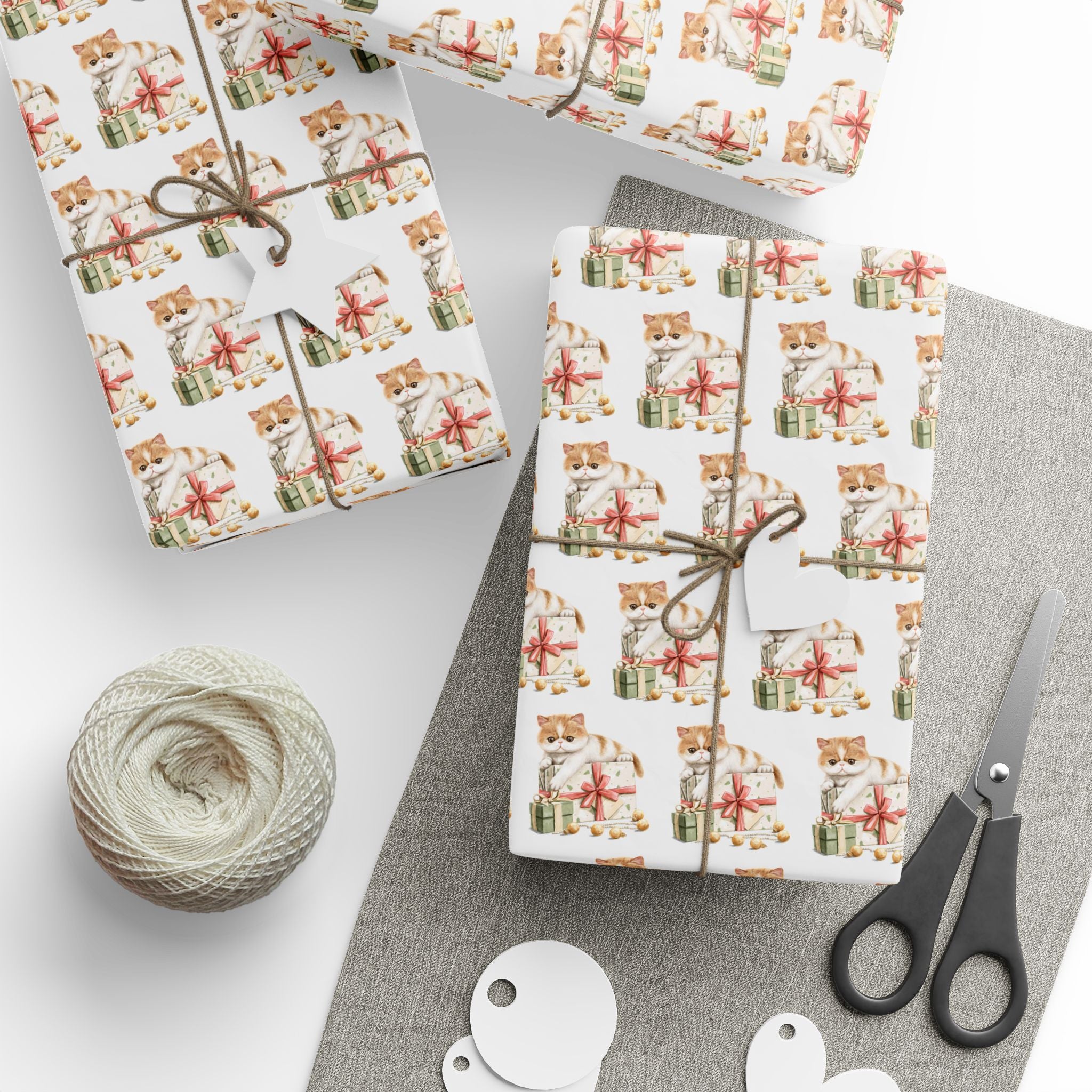 Sad Cat Holiday Wrap