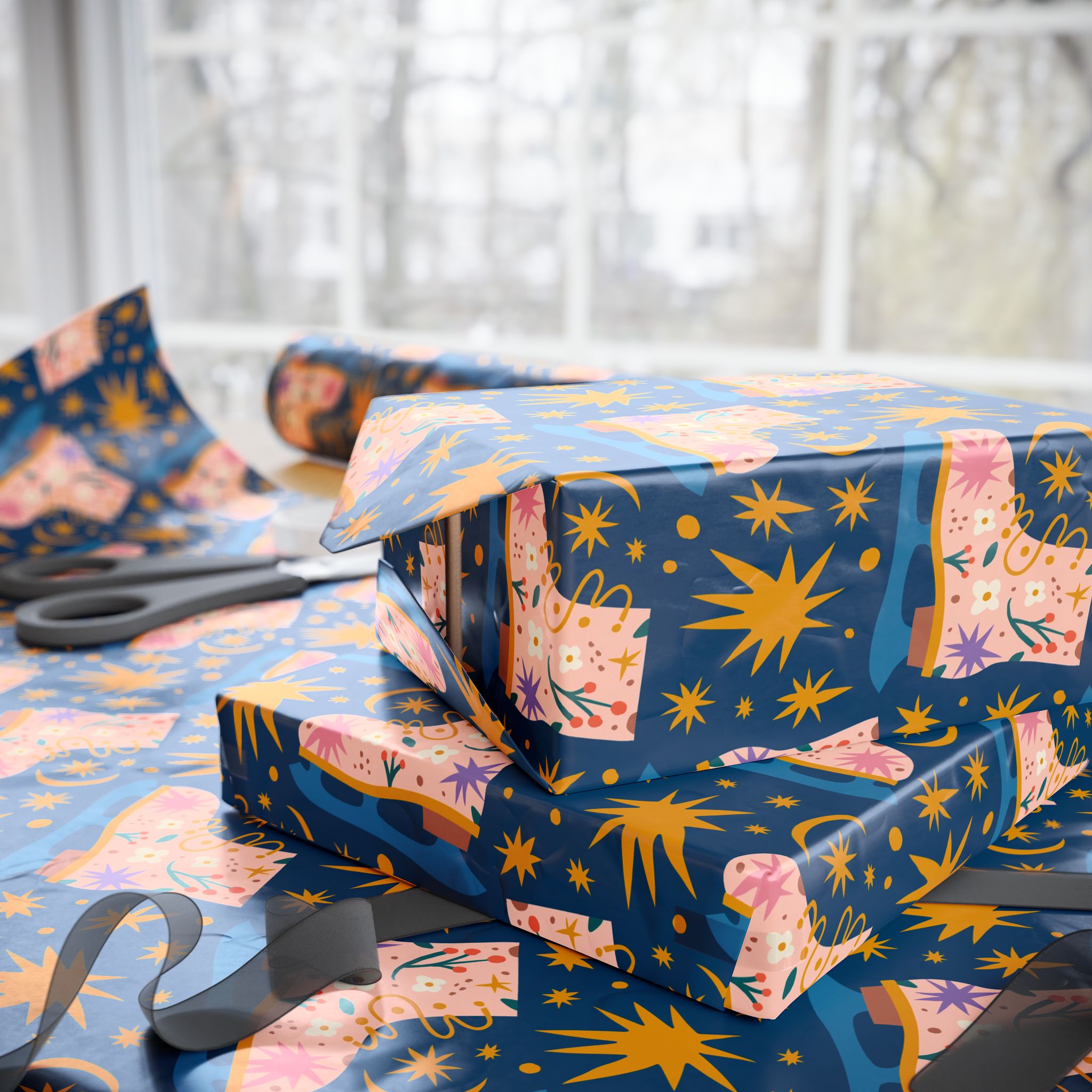 Ice Skates Holiday Wrap