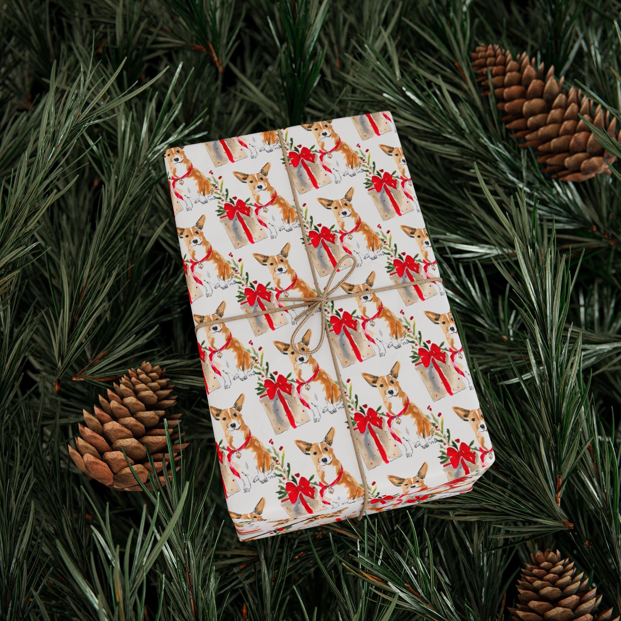 Corgi Holiday Wrap