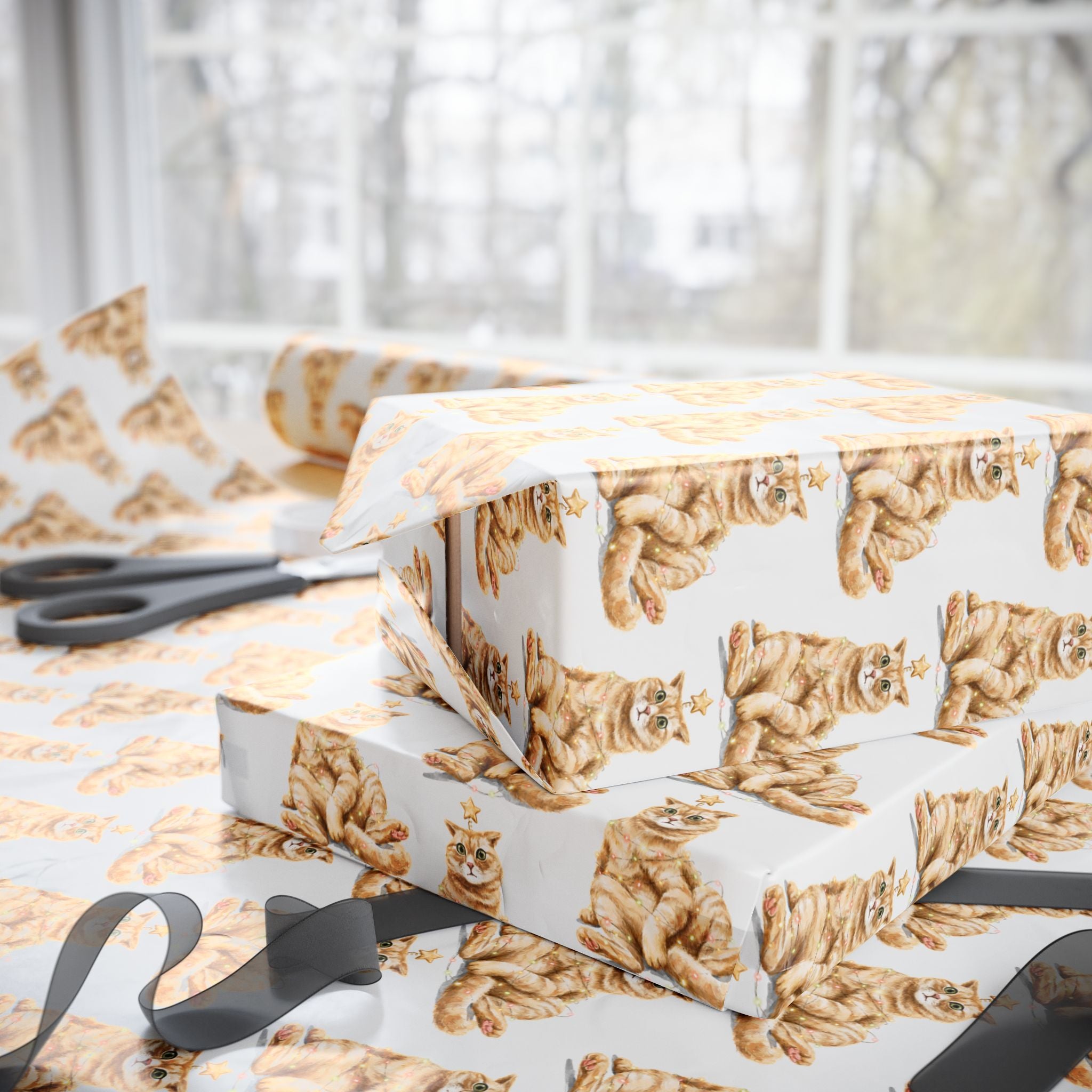 Star Cat Holiday Wrap
