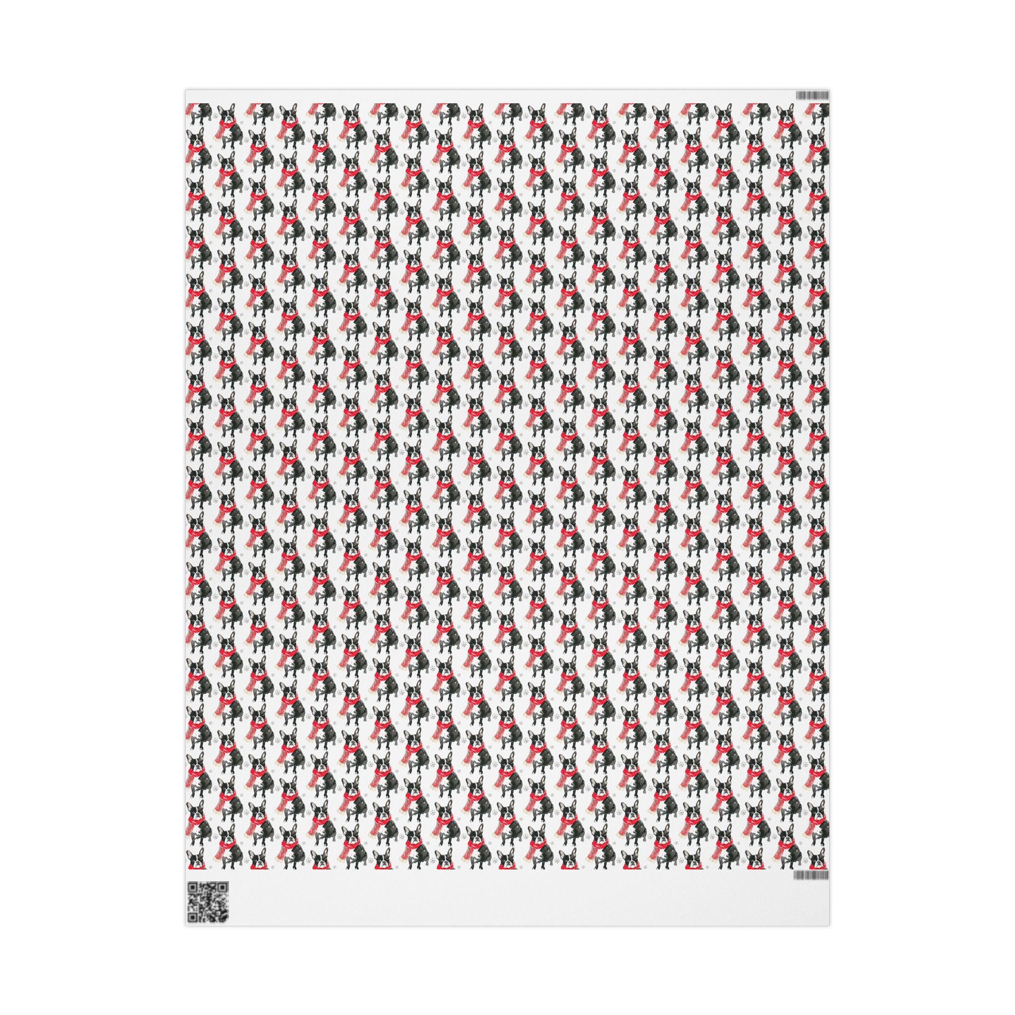 Boston Terrier Holiday Wrap