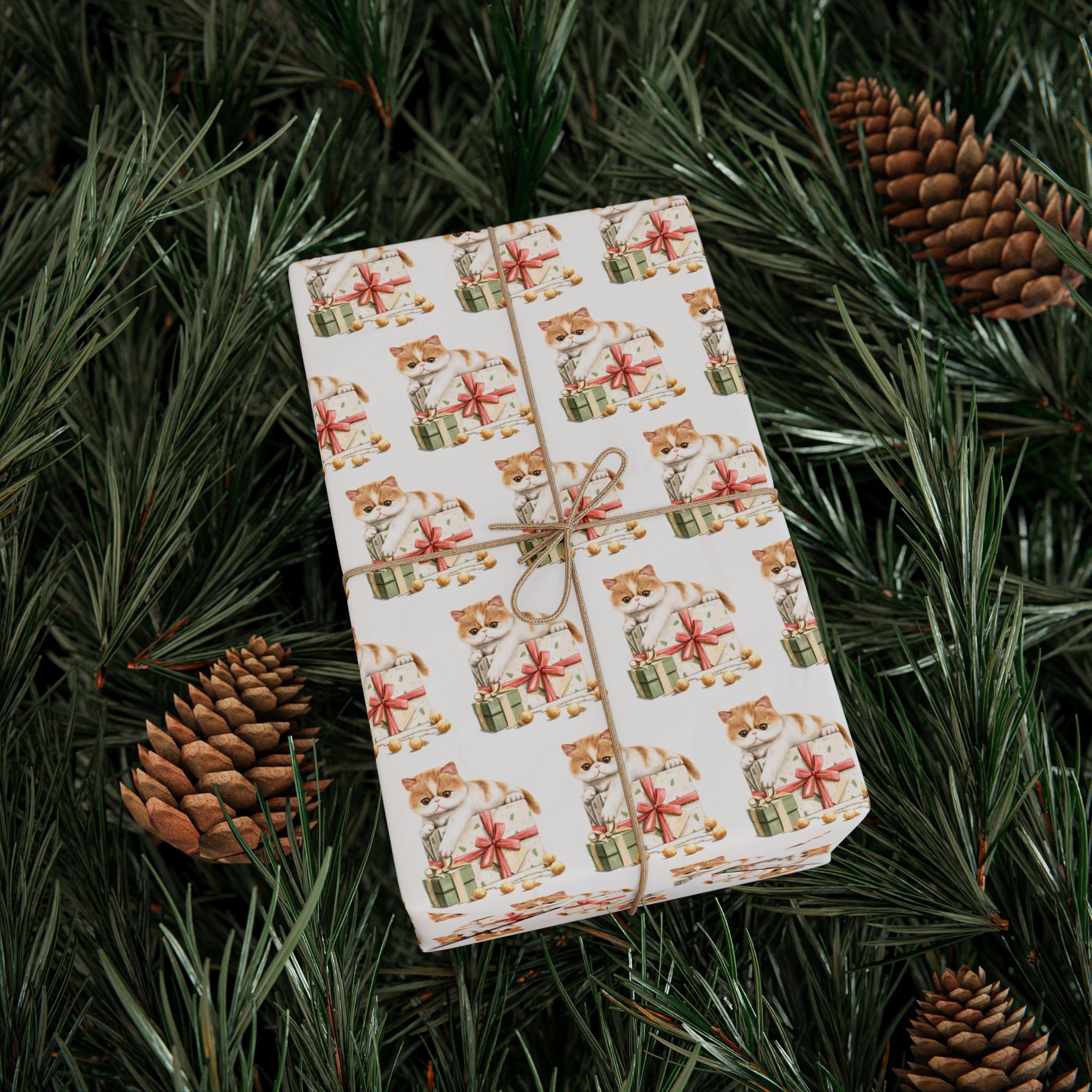 Sad Cat Holiday Wrap