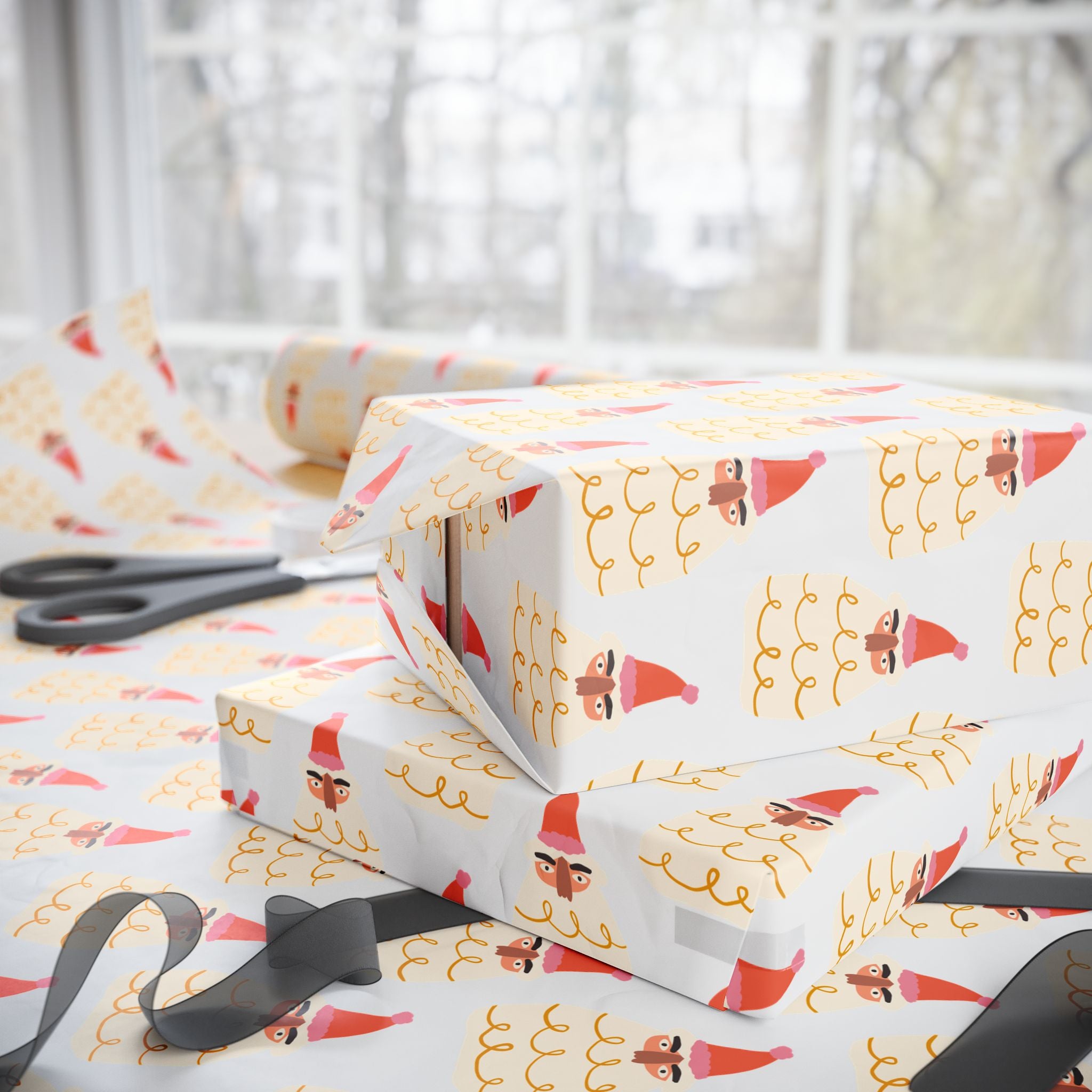 Santa Beard Holiday Wrap