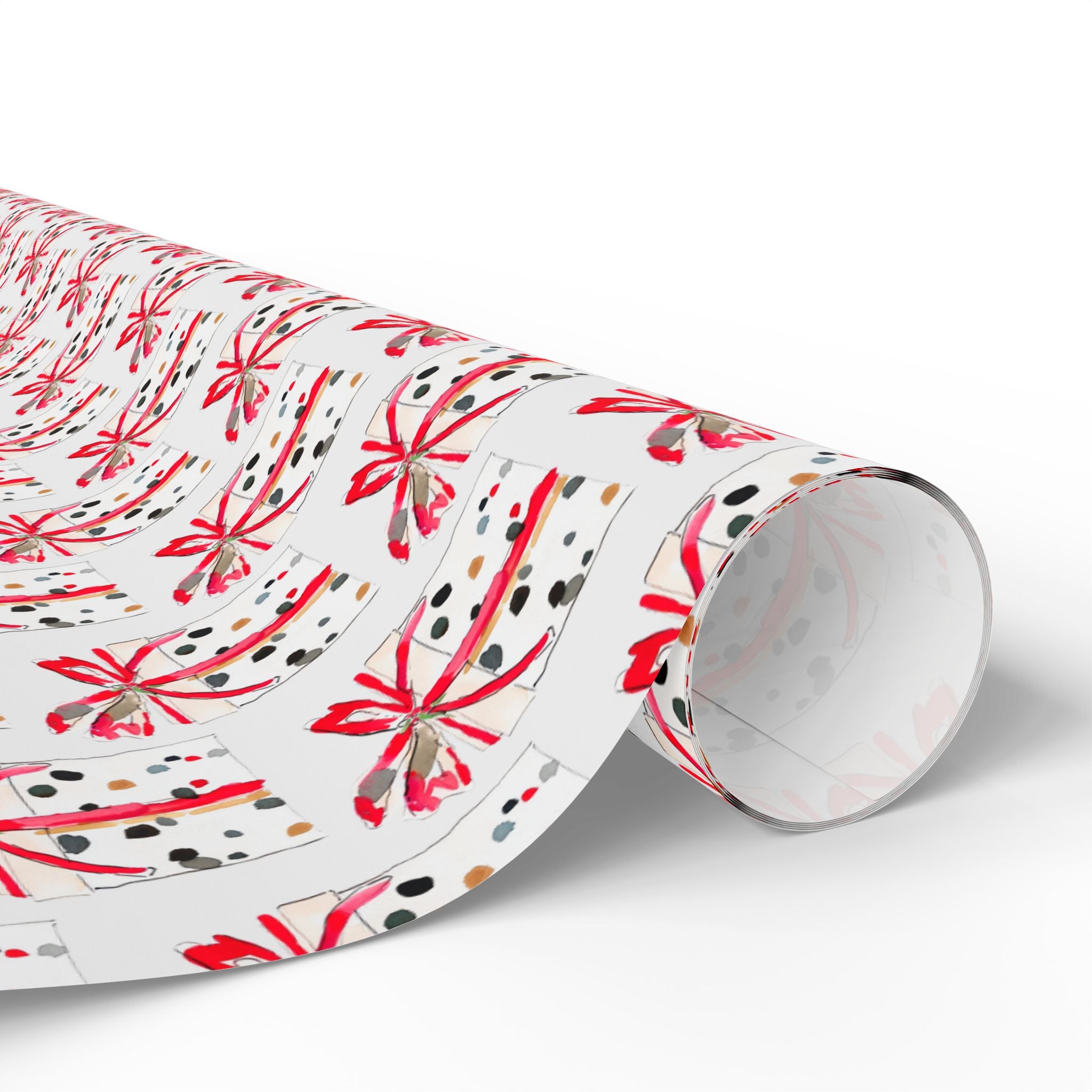 Watercolor Gift Holiday Wrap