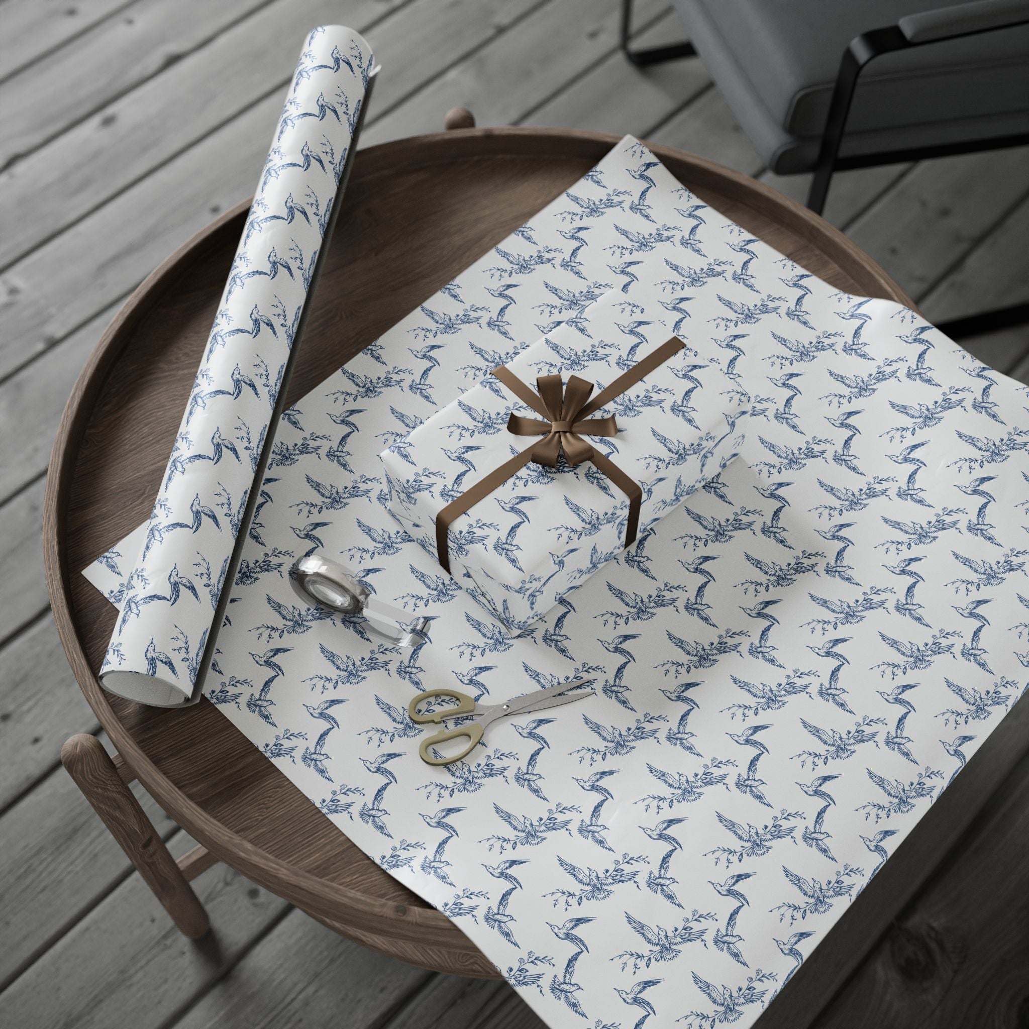 Blue Doves Wrap