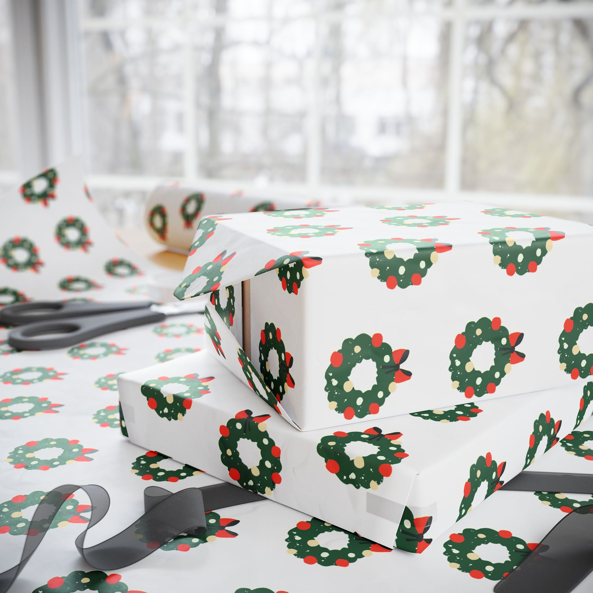 Wreath Holiday Wrap