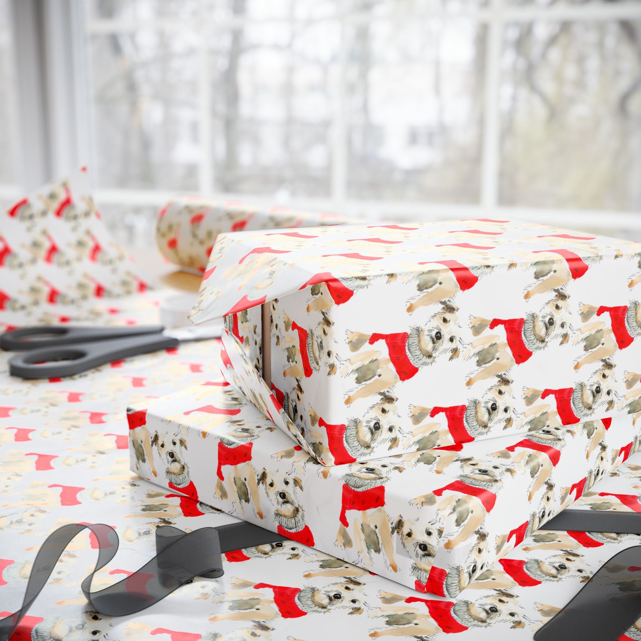 Westie Holiday Wrap