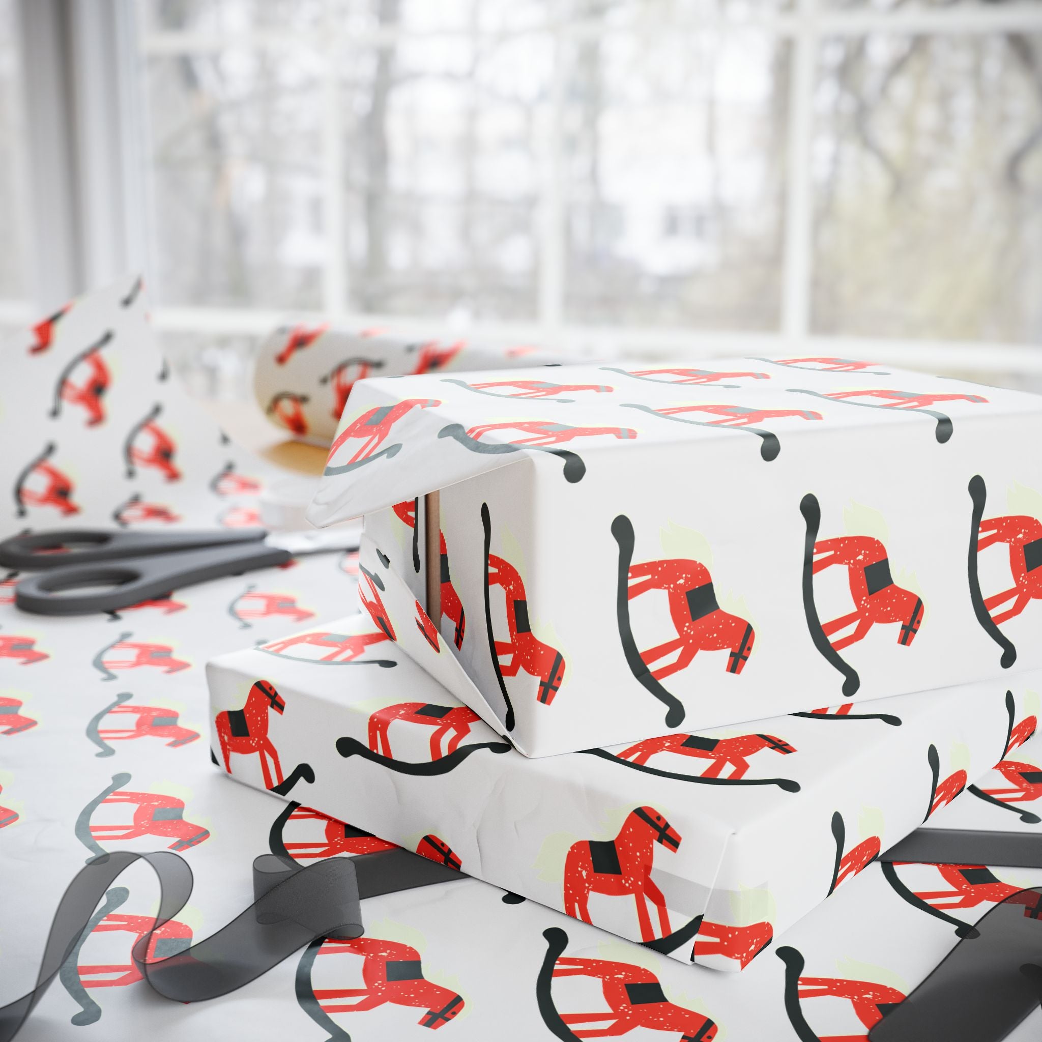 Rocking Horse Holiday Wrap