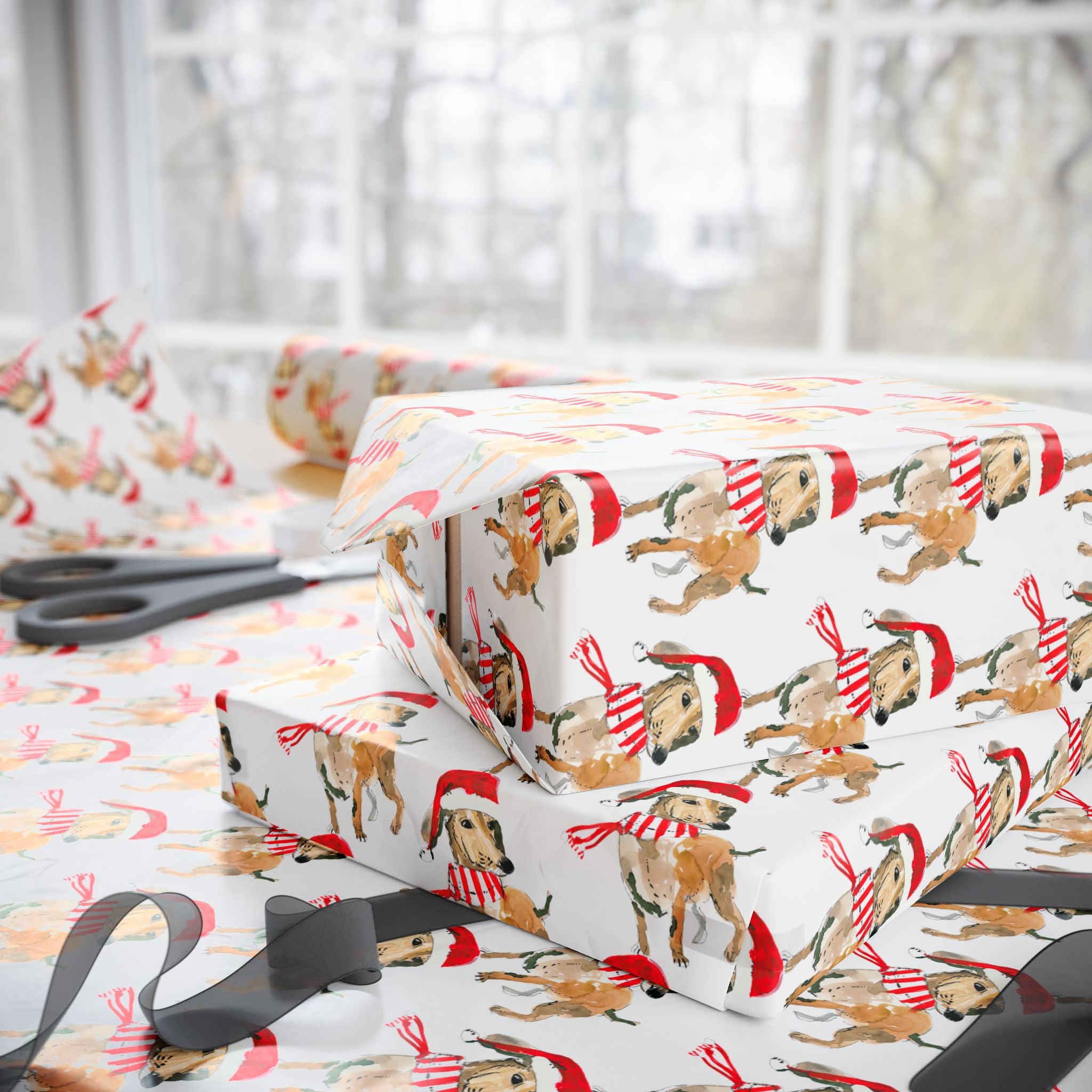 Dachshund Holiday Wrap