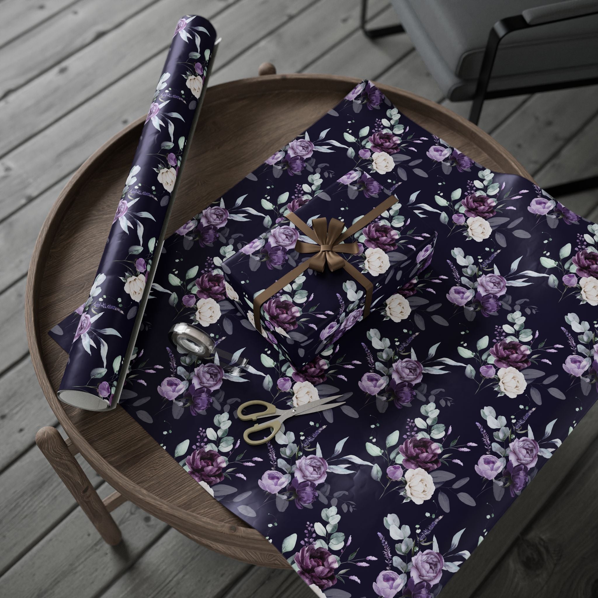 Purple Floral Wrap