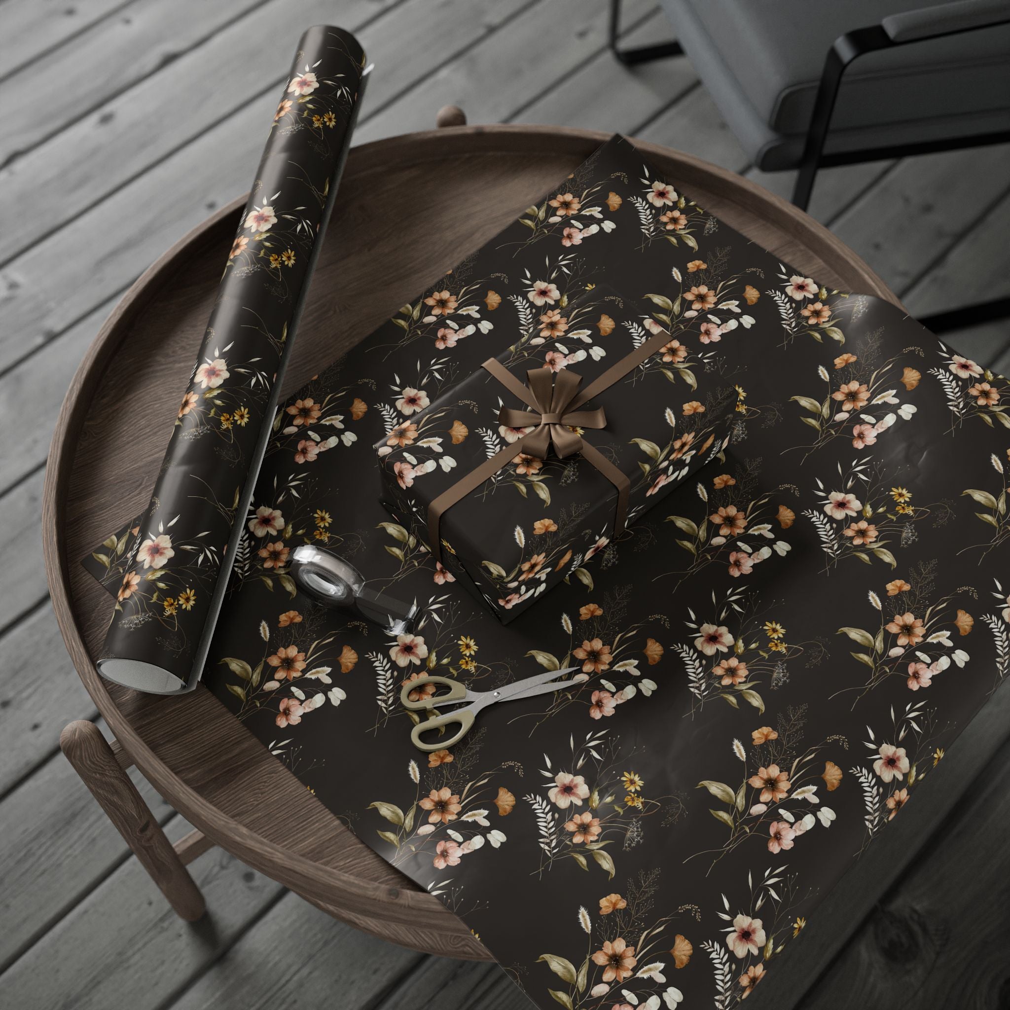 Dark Floral Wrap