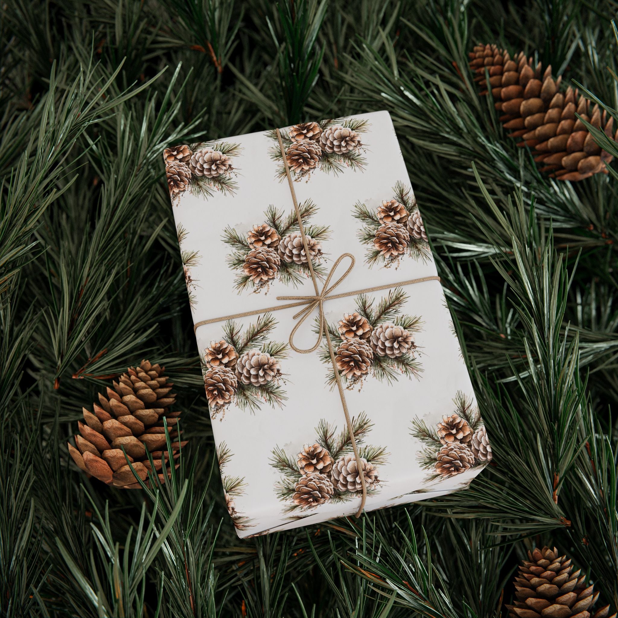 Pinecones Holiday Wrap