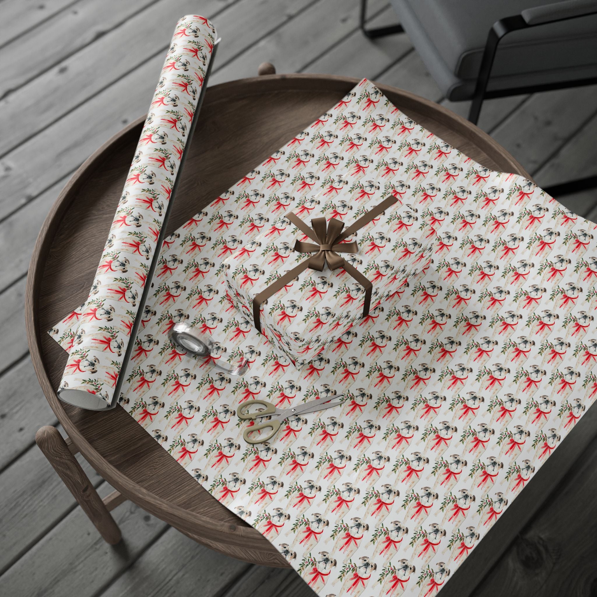 English Bulldog Holiday Wrap