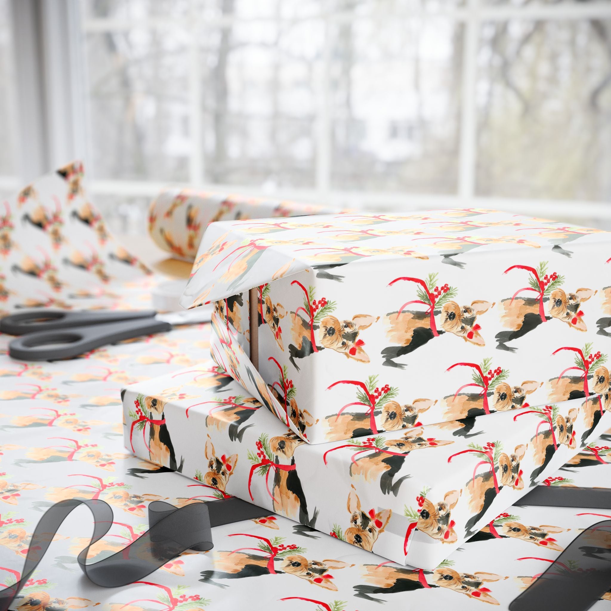 Yorkie Holiday Wrap