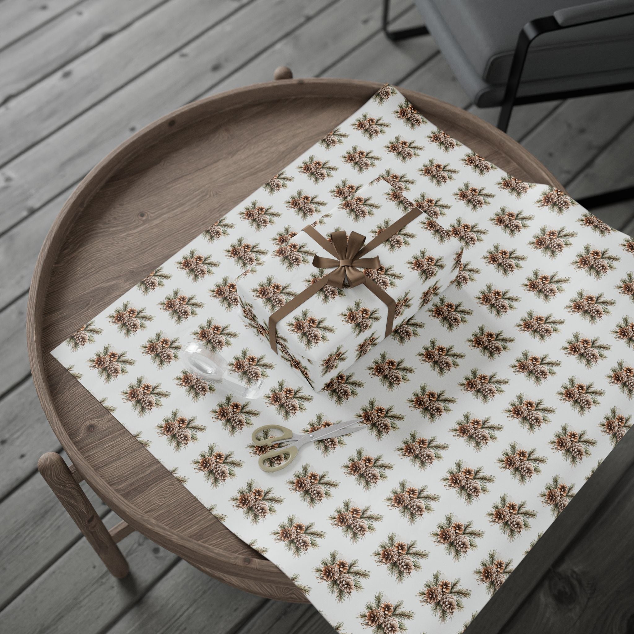 Pinecones Holiday Wrap