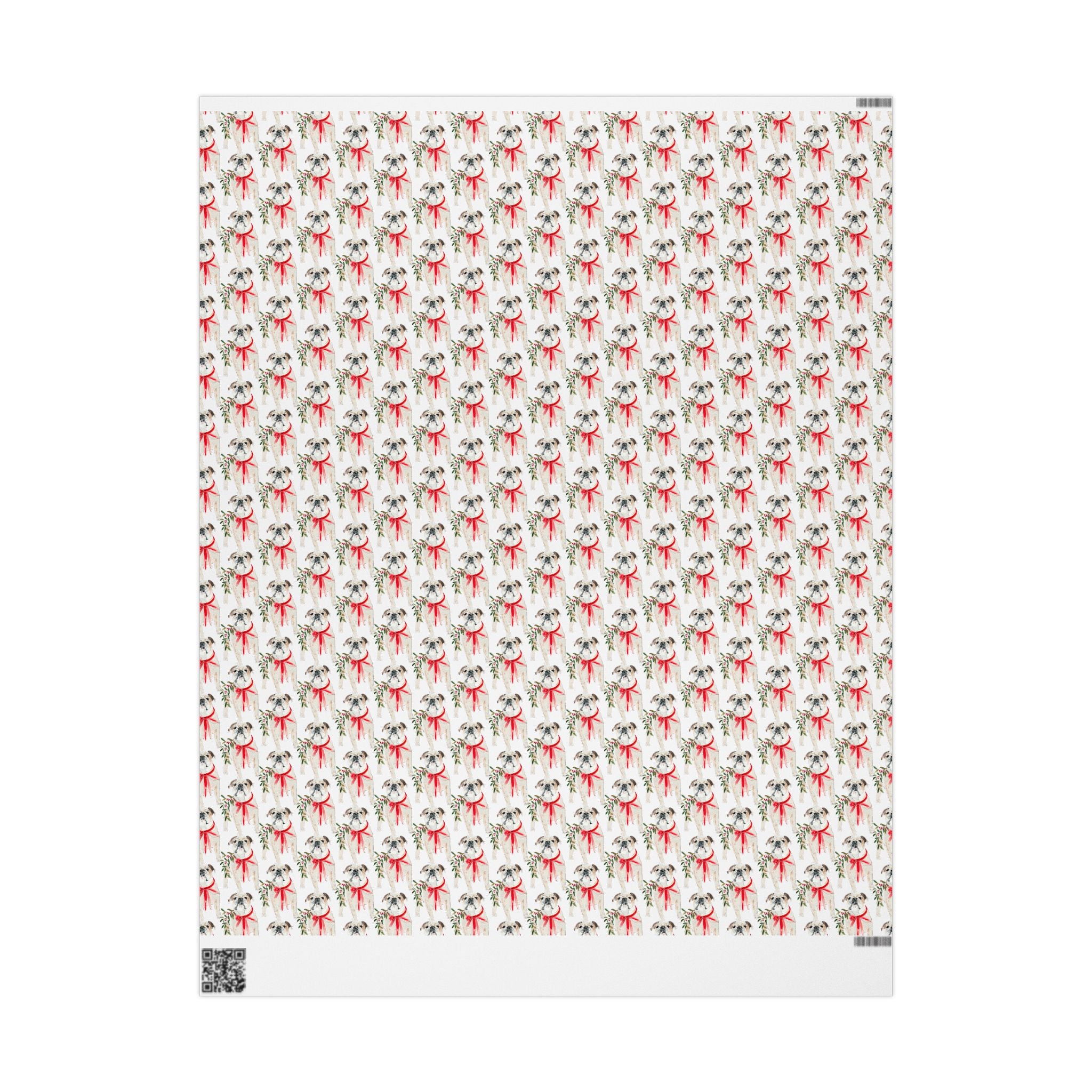 English Bulldog Holiday Wrap