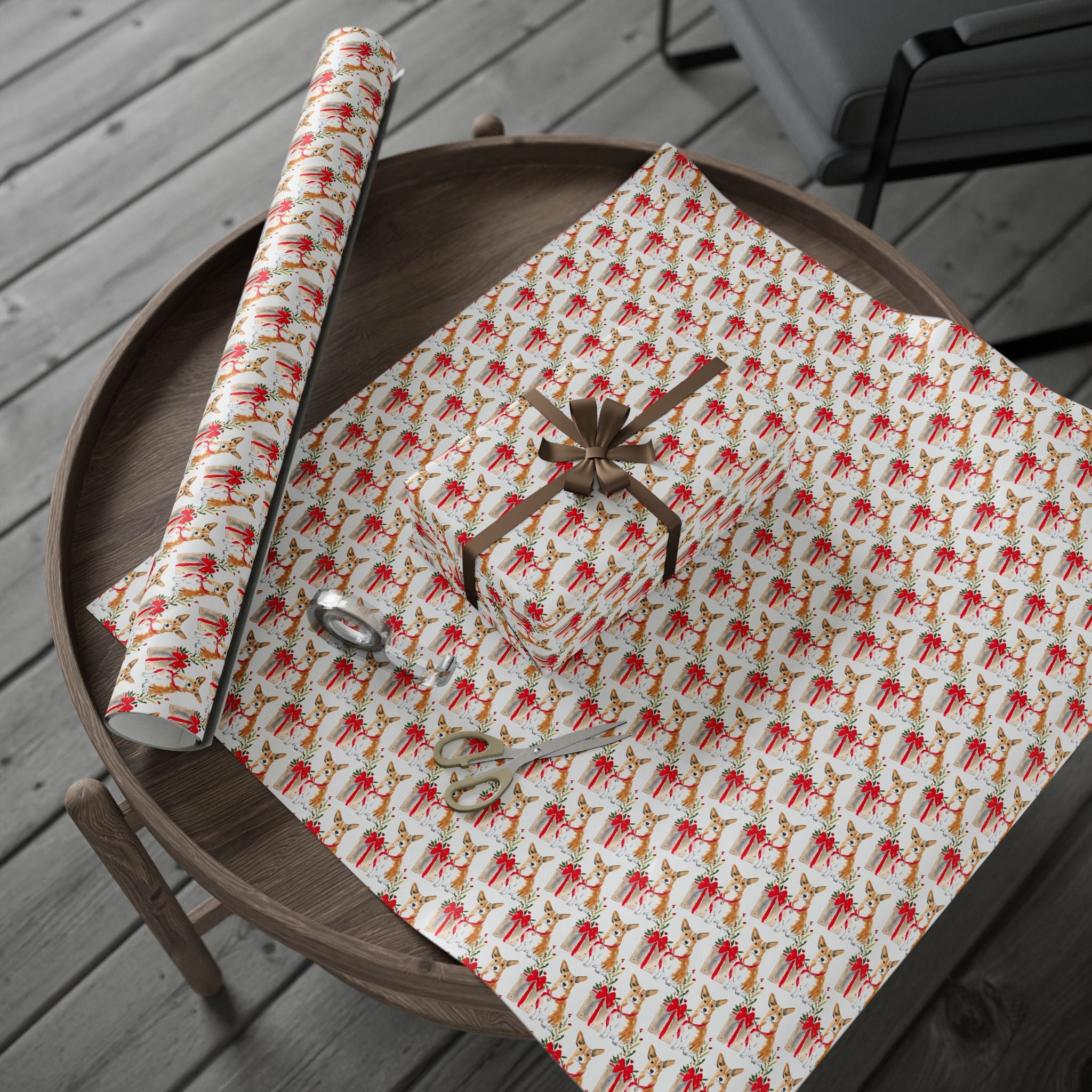 Corgi Holiday Wrap