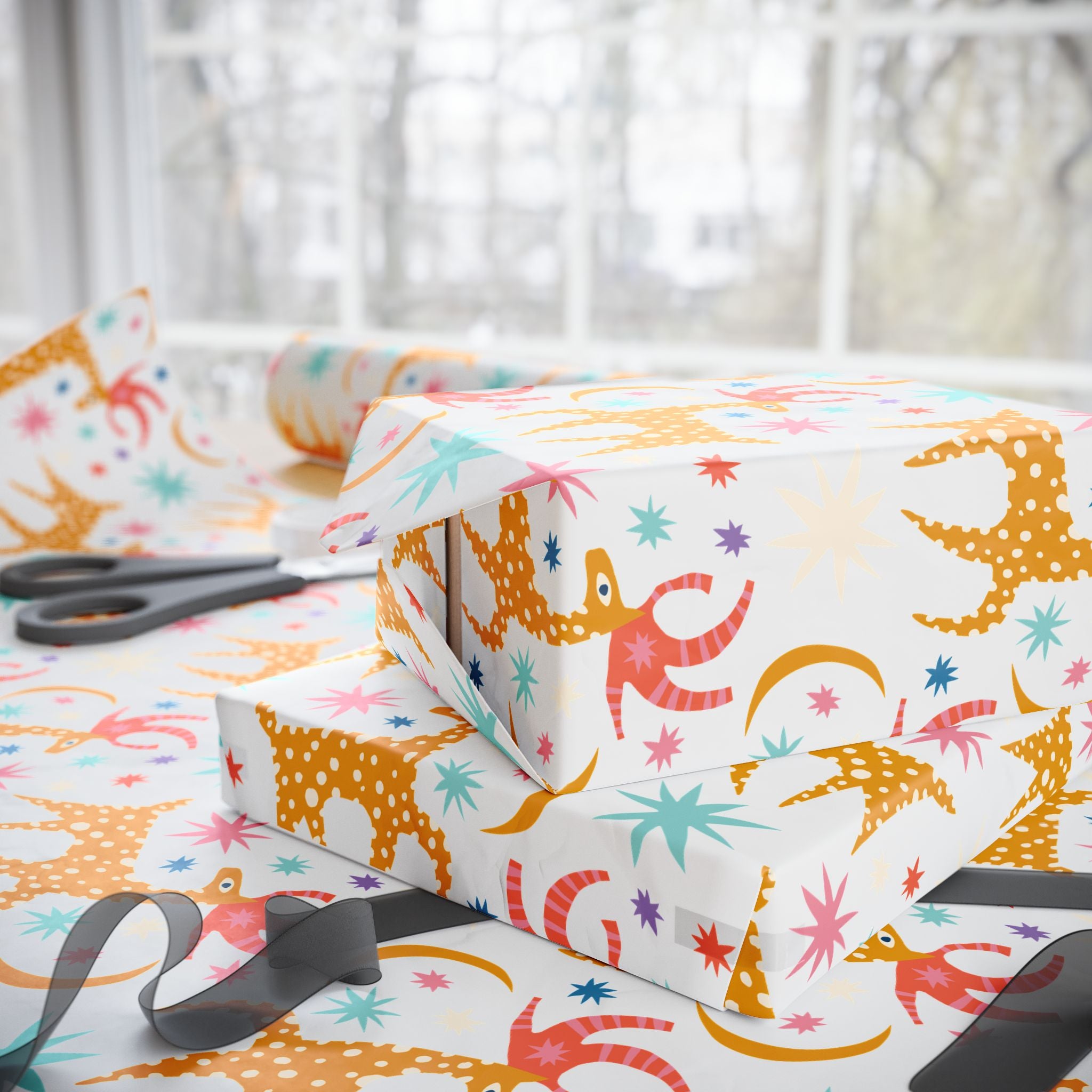 Festive Deer Holiday Wrap