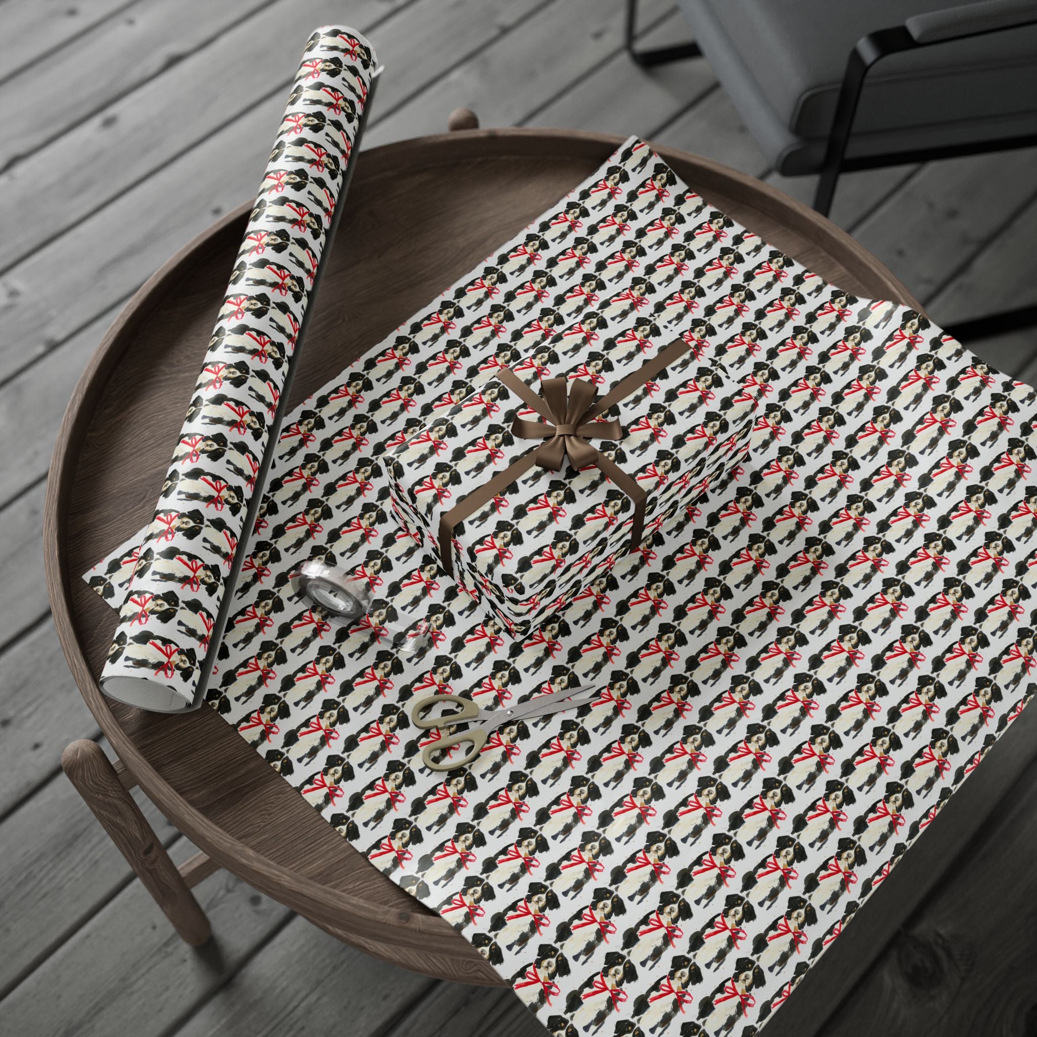 Bernese Mountain Dog Holiday Wrap