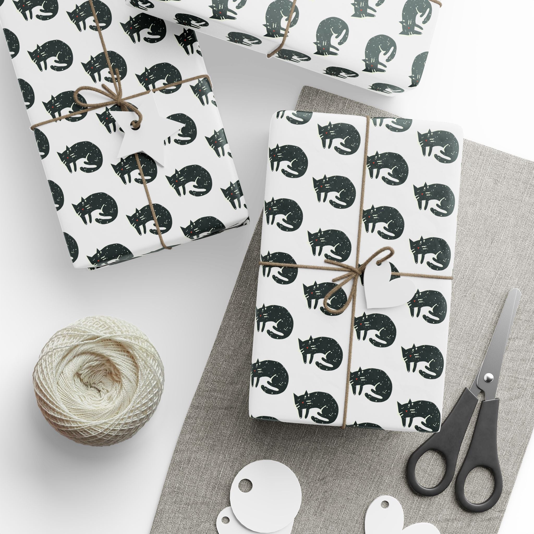 Snowy Cat Holiday Wrap