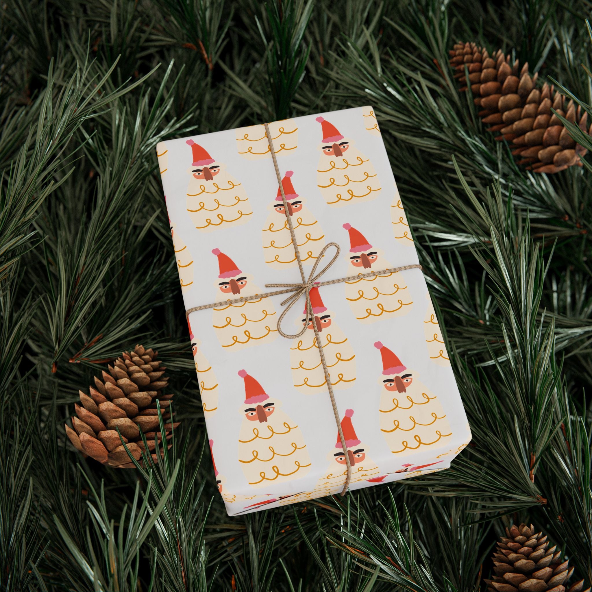 Santa Beard Holiday Wrap