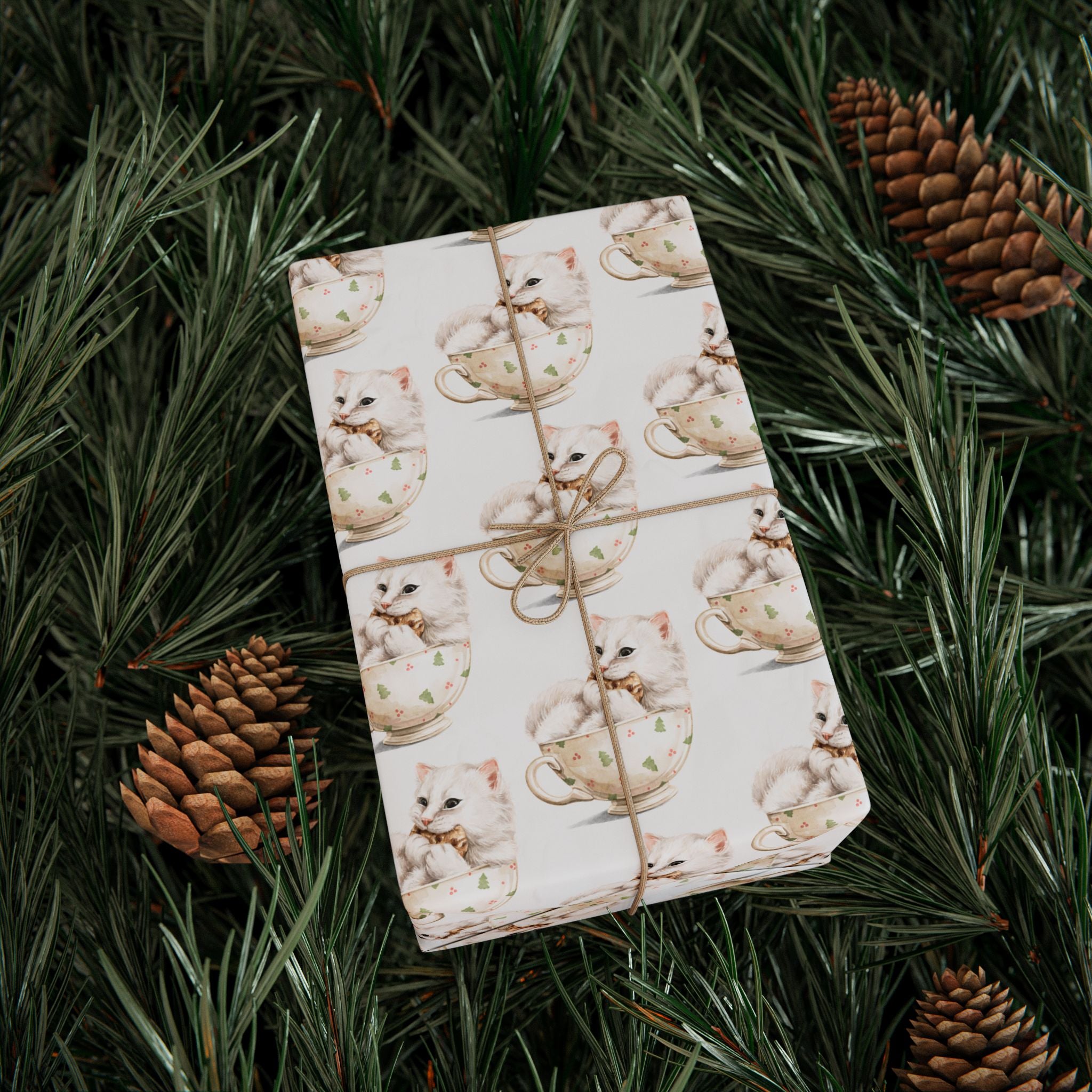 Cookie Cat Holiday Wrap