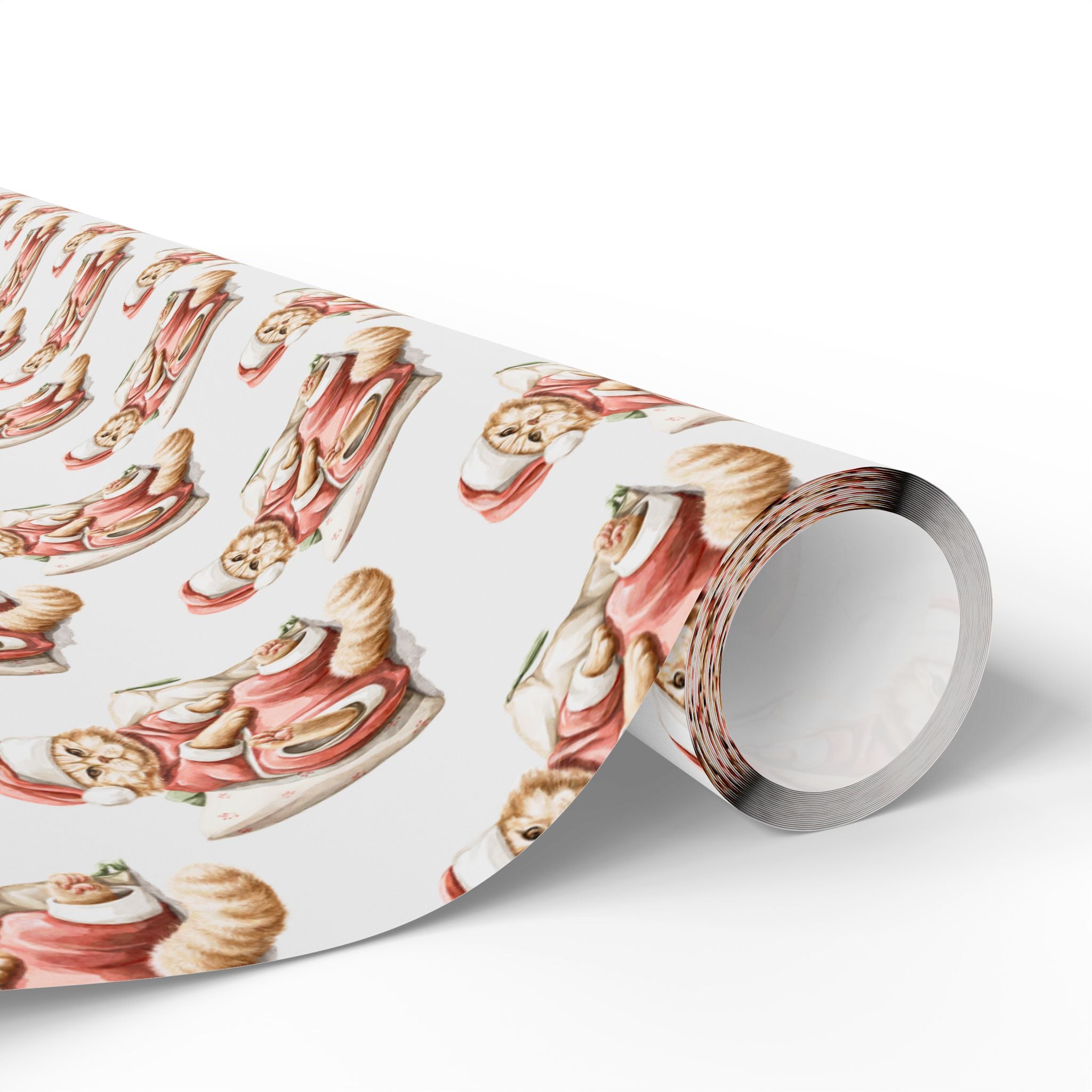 Santa Cat Holiday Wrap