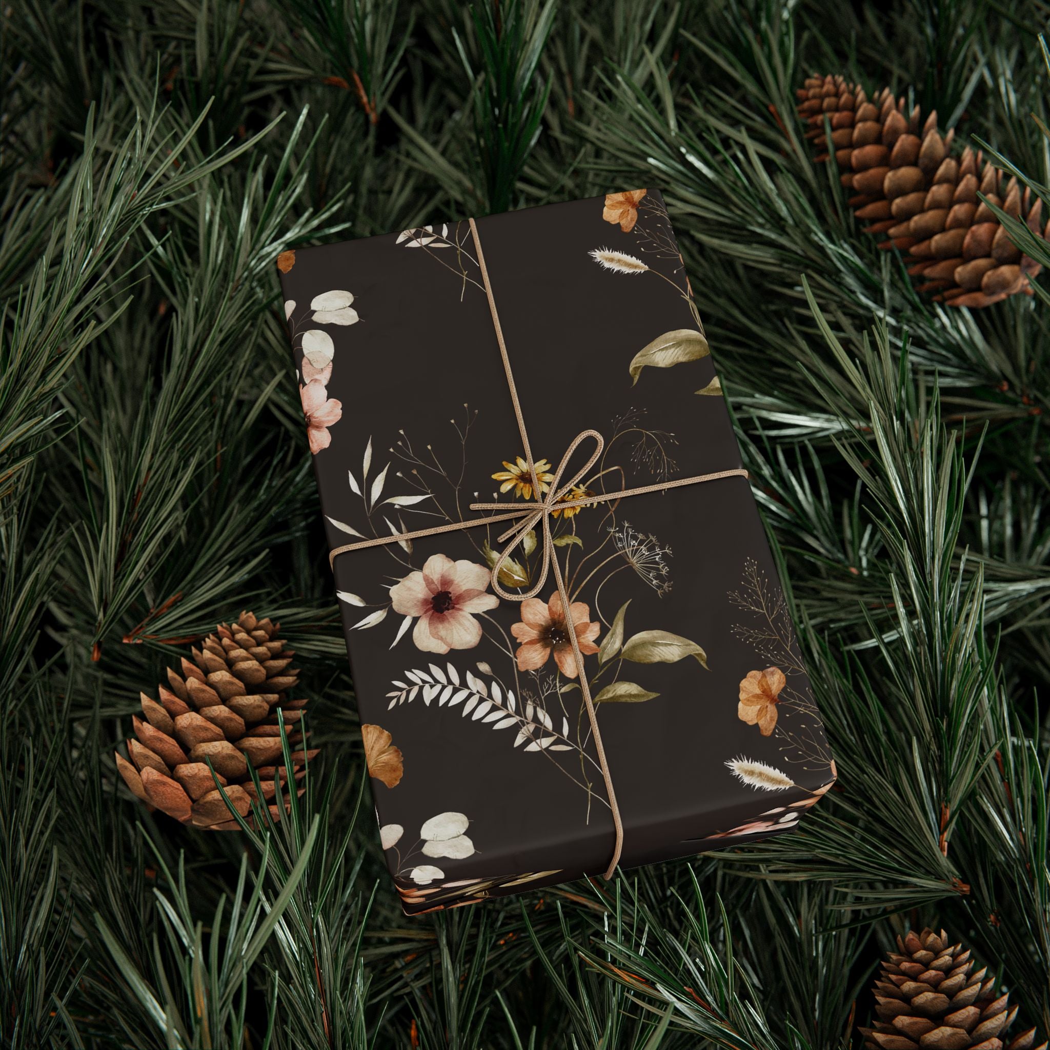 Dark Floral Wrap