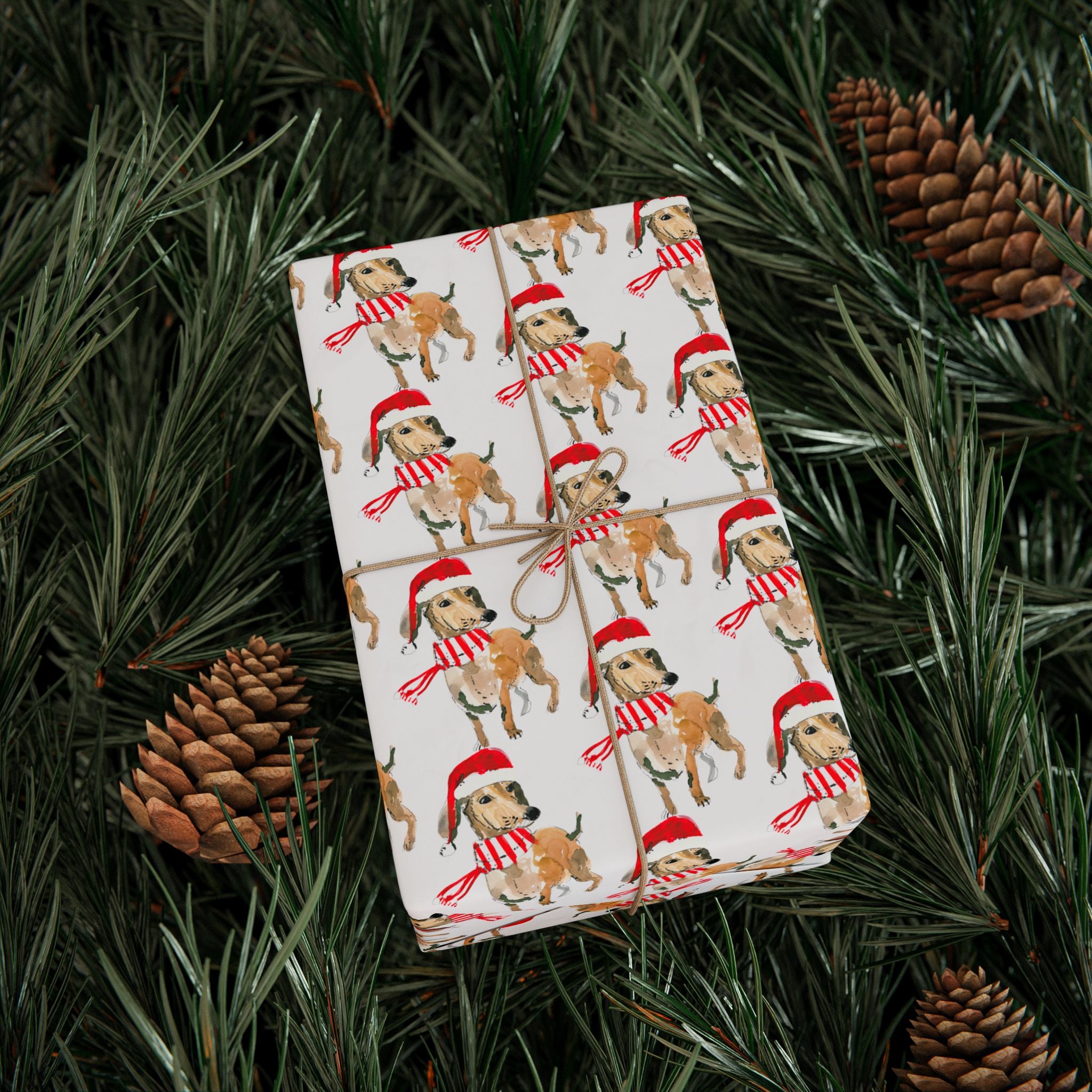 Dachshund Holiday Wrap