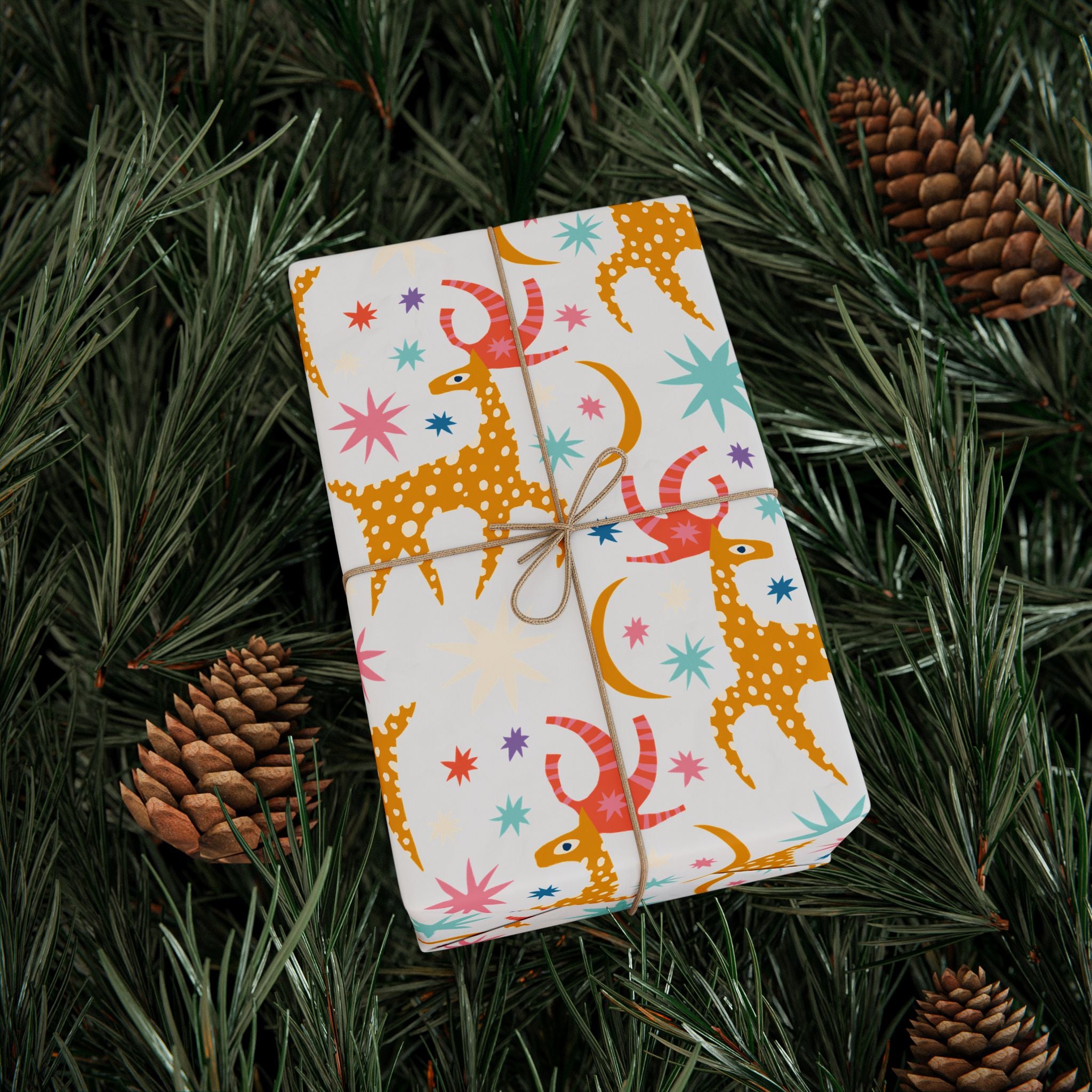 Festive Deer Holiday Wrap