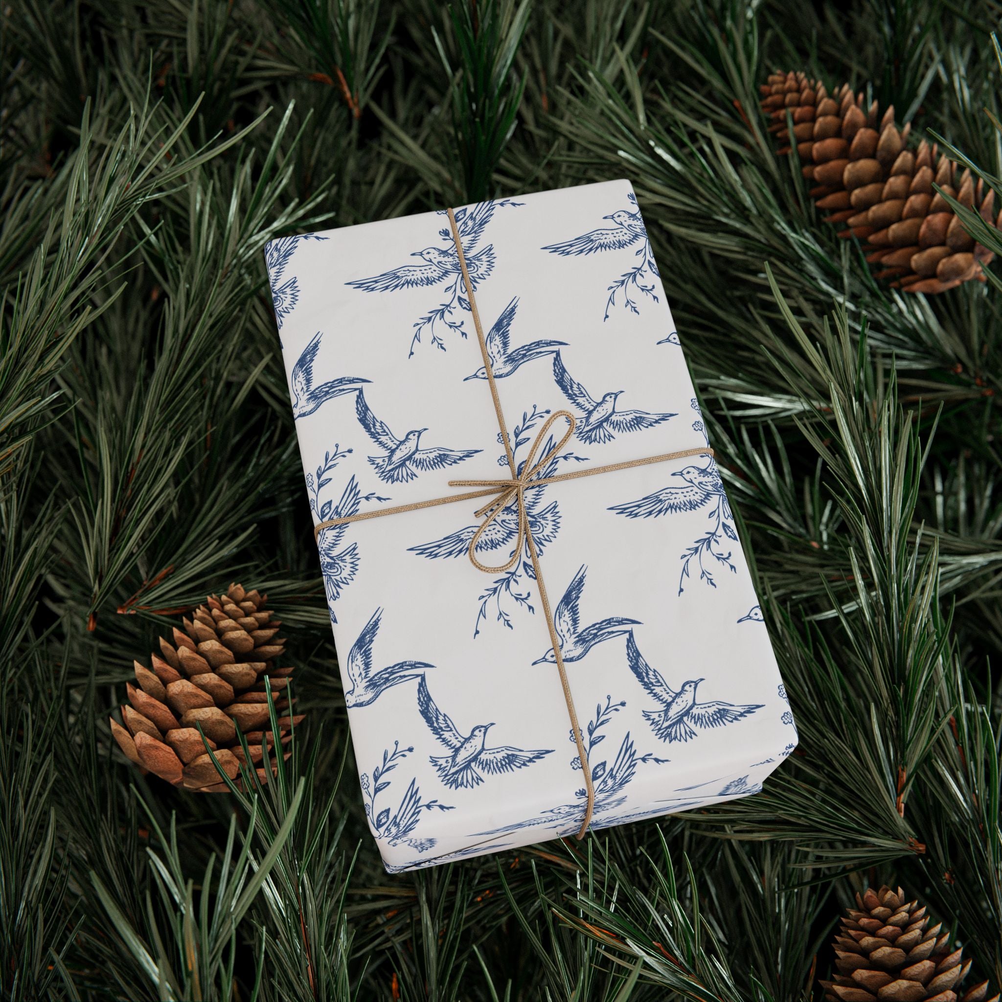 Blue Doves Wrap