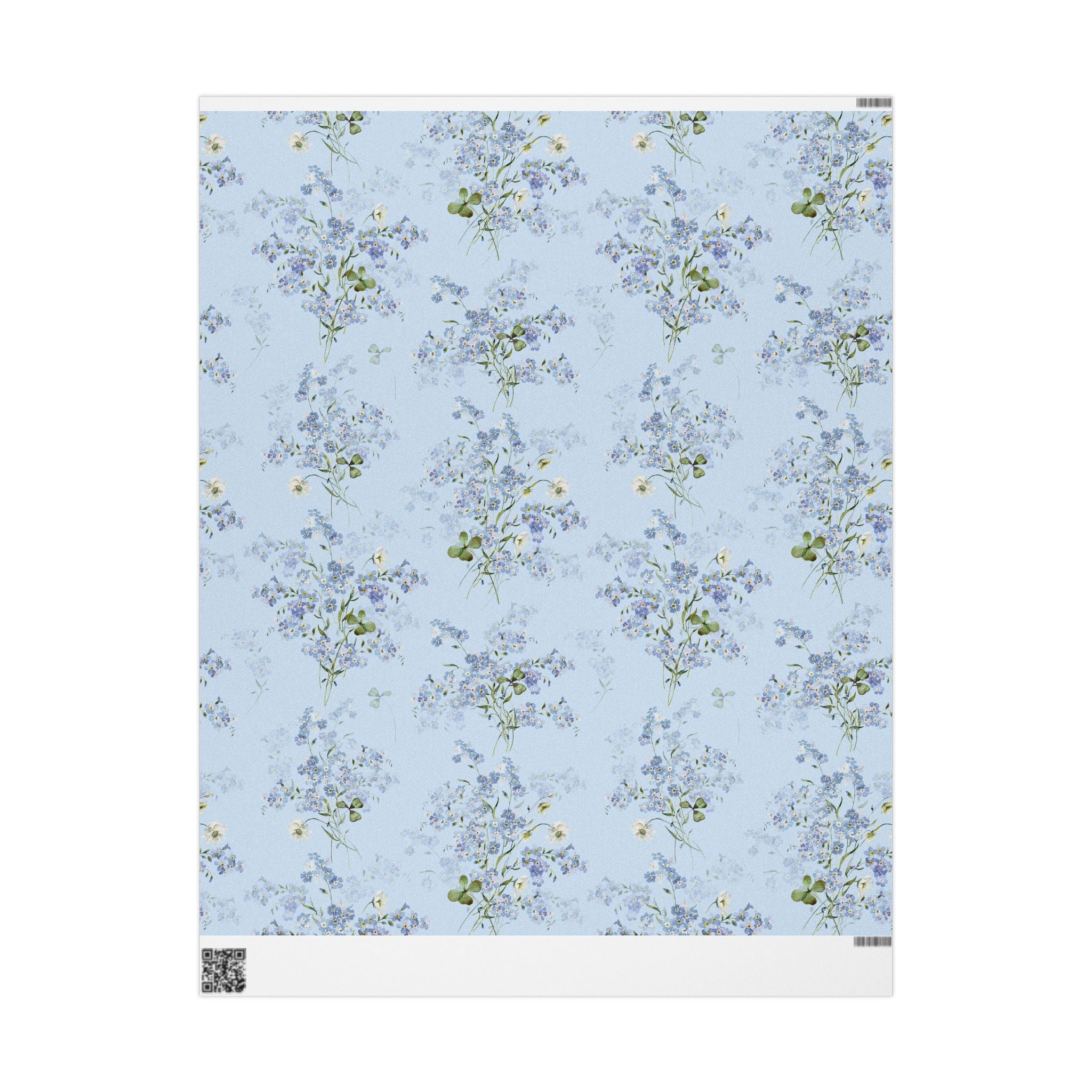 Baby Blue Floral Wrap