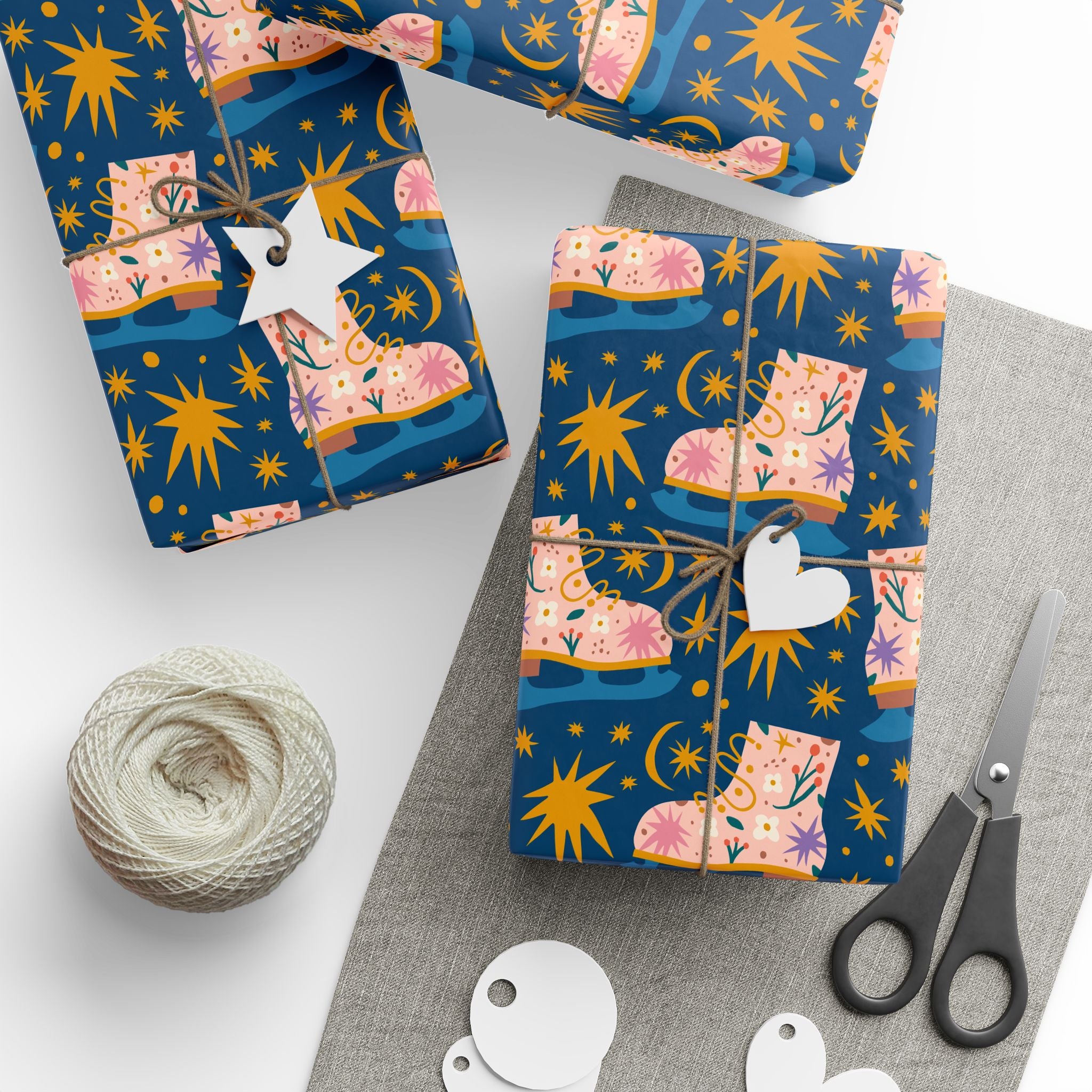 Ice Skates Holiday Wrap