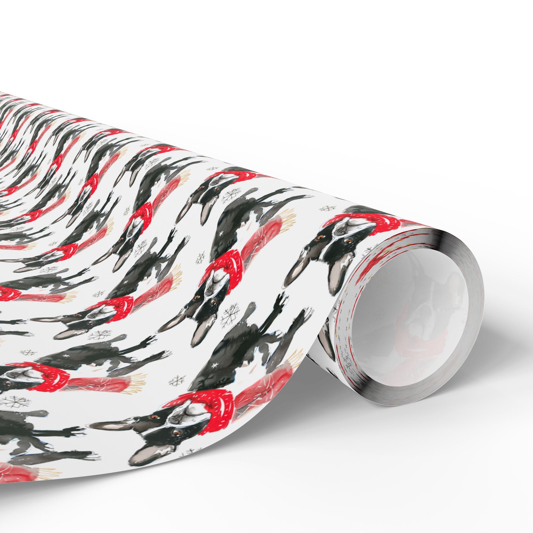 Boston Terrier Holiday Wrap