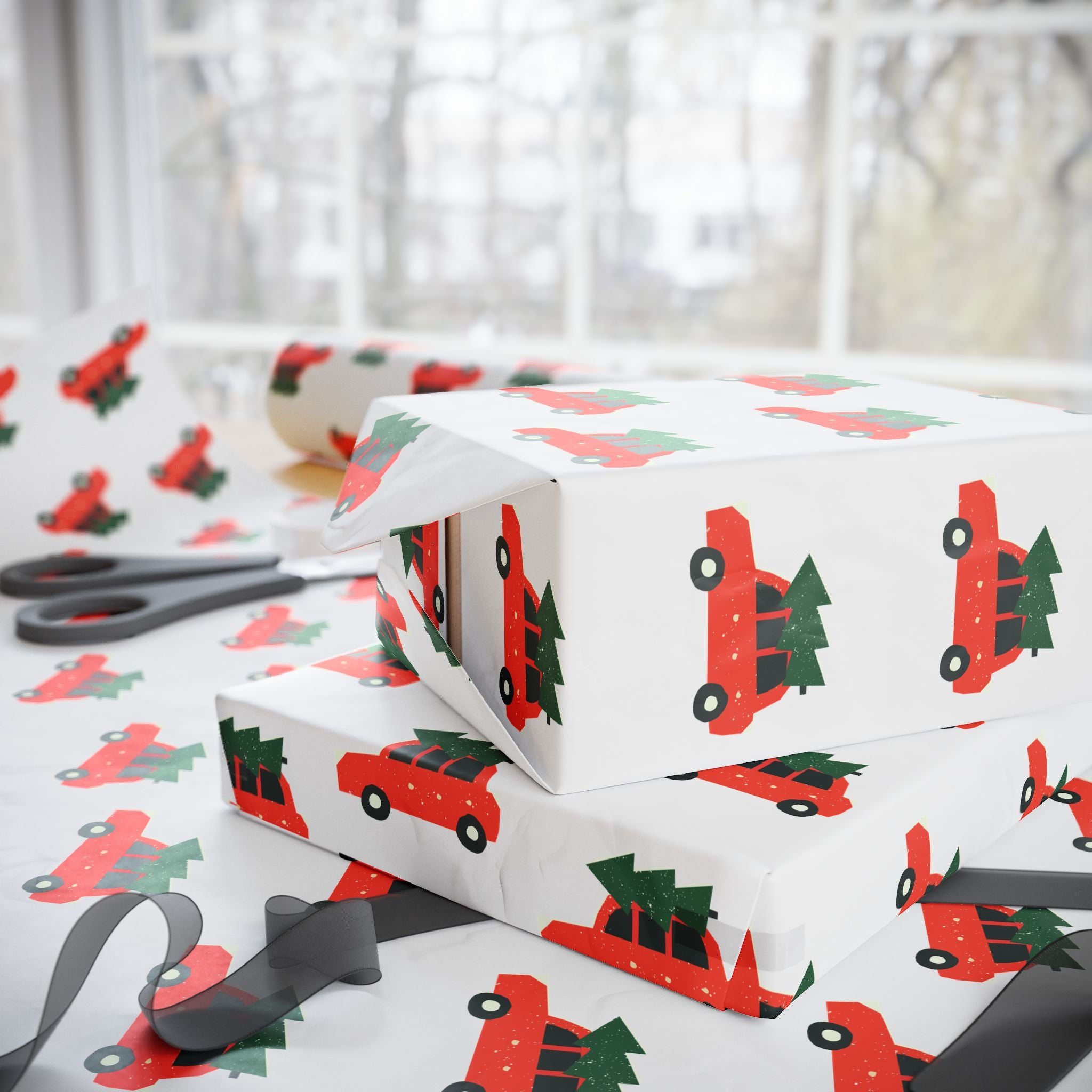 Picking up the Tree Holiday Wrap