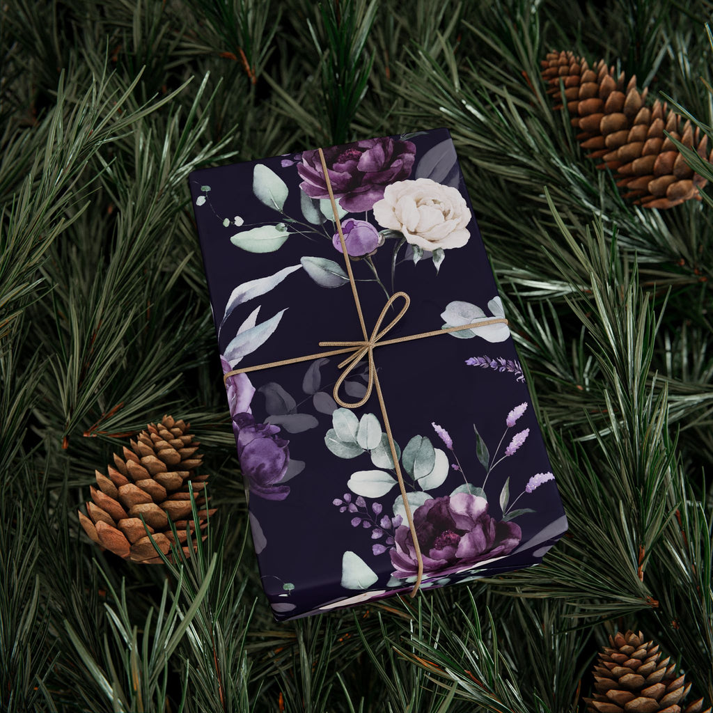 Purple Floral Wrap