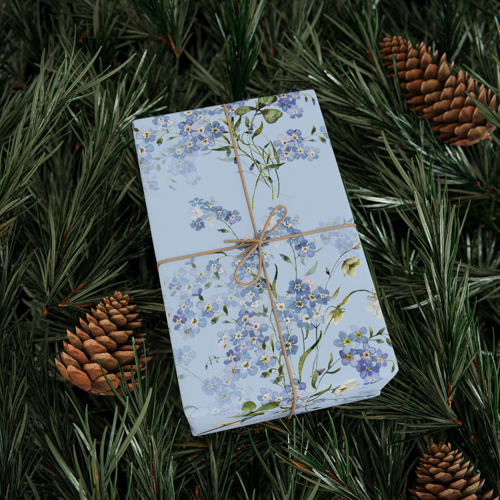 Baby Blue Floral Wrap