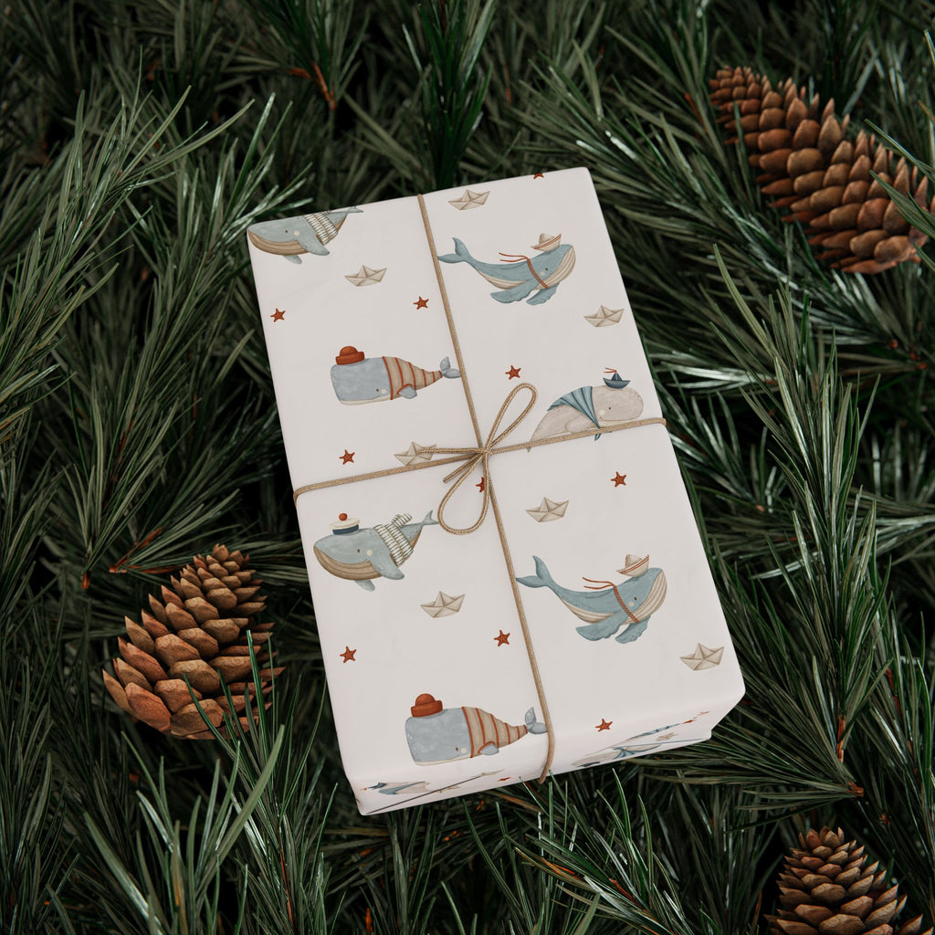 Whales in Hats Wrap