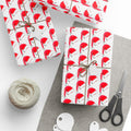 Watercolor Santa Hat Holiday Wrap