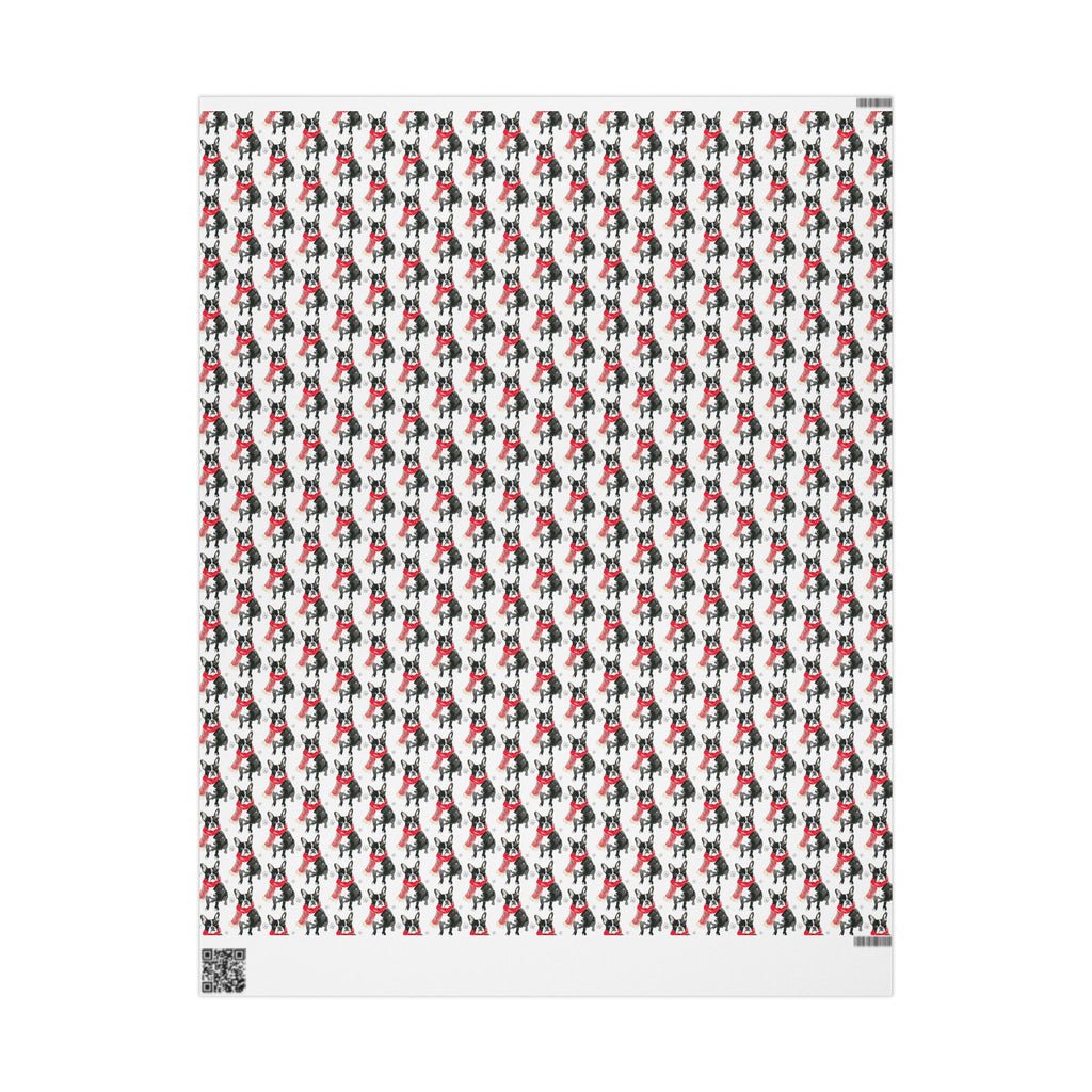 Boston Terrier Holiday Wrap