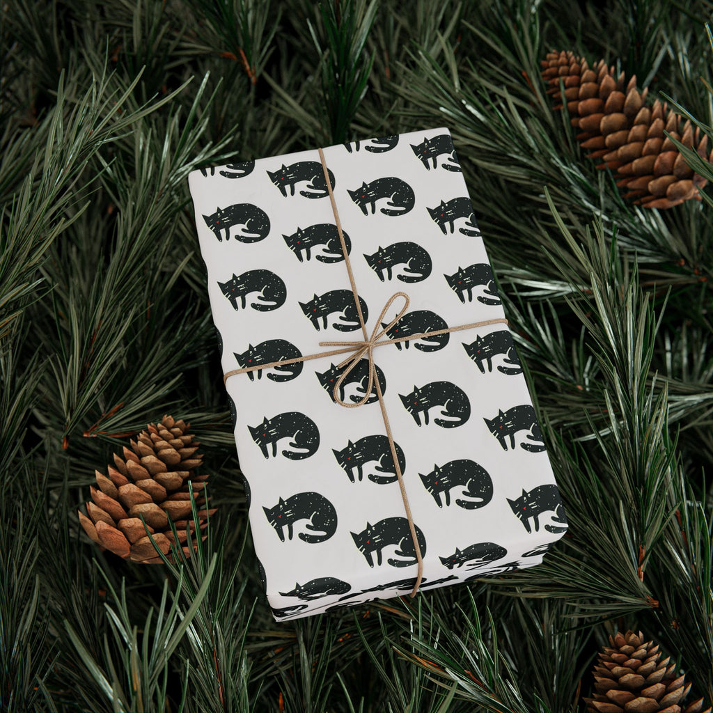Snowy Cat Holiday Wrap