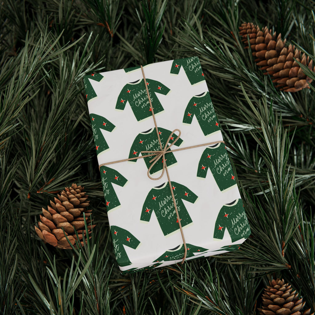 Merry Christmas Sweater Holiday Wrap