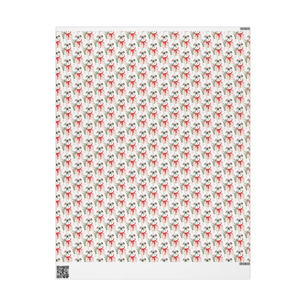 English Bulldog Holiday Wrap